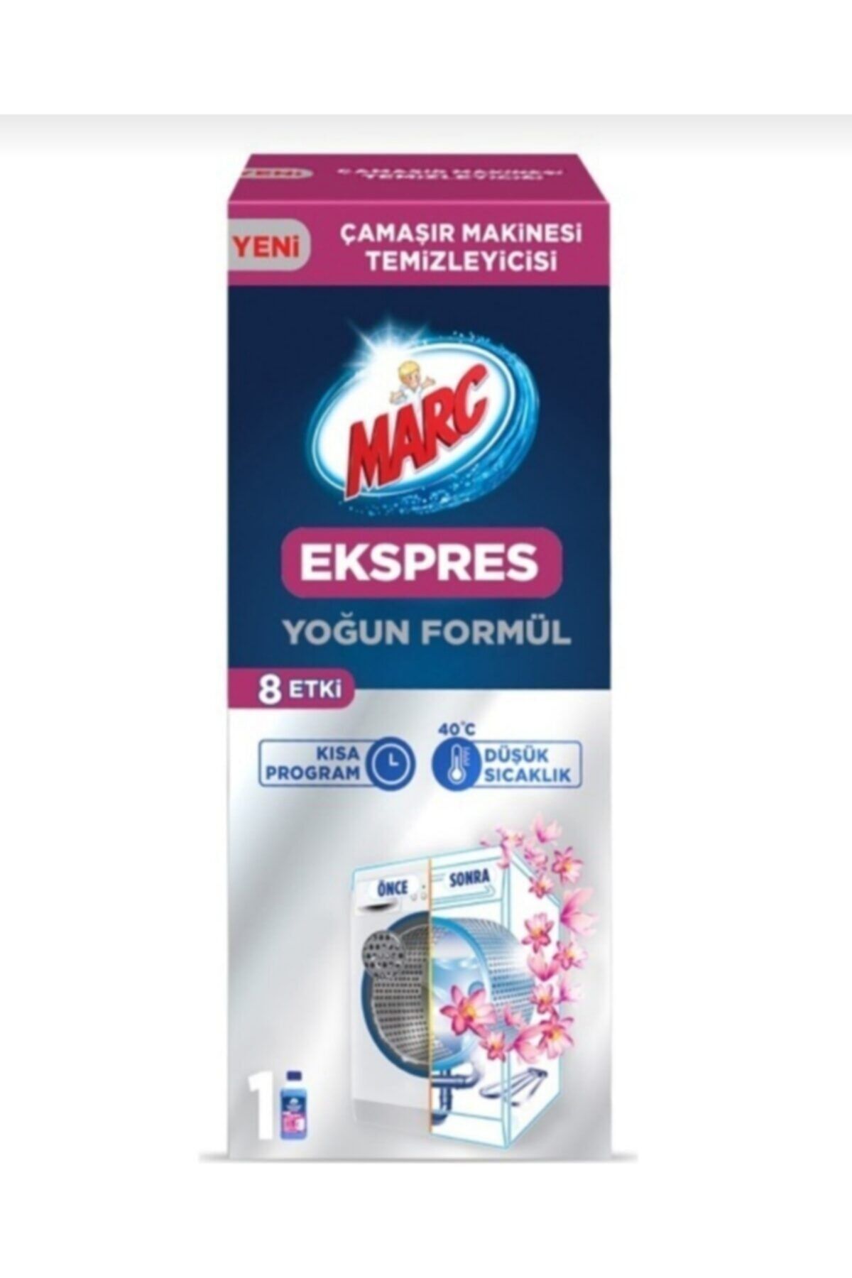Marc Çamaşır Makinesi Temizleyici 250ml Ekspres Yoğun Formül 8etki