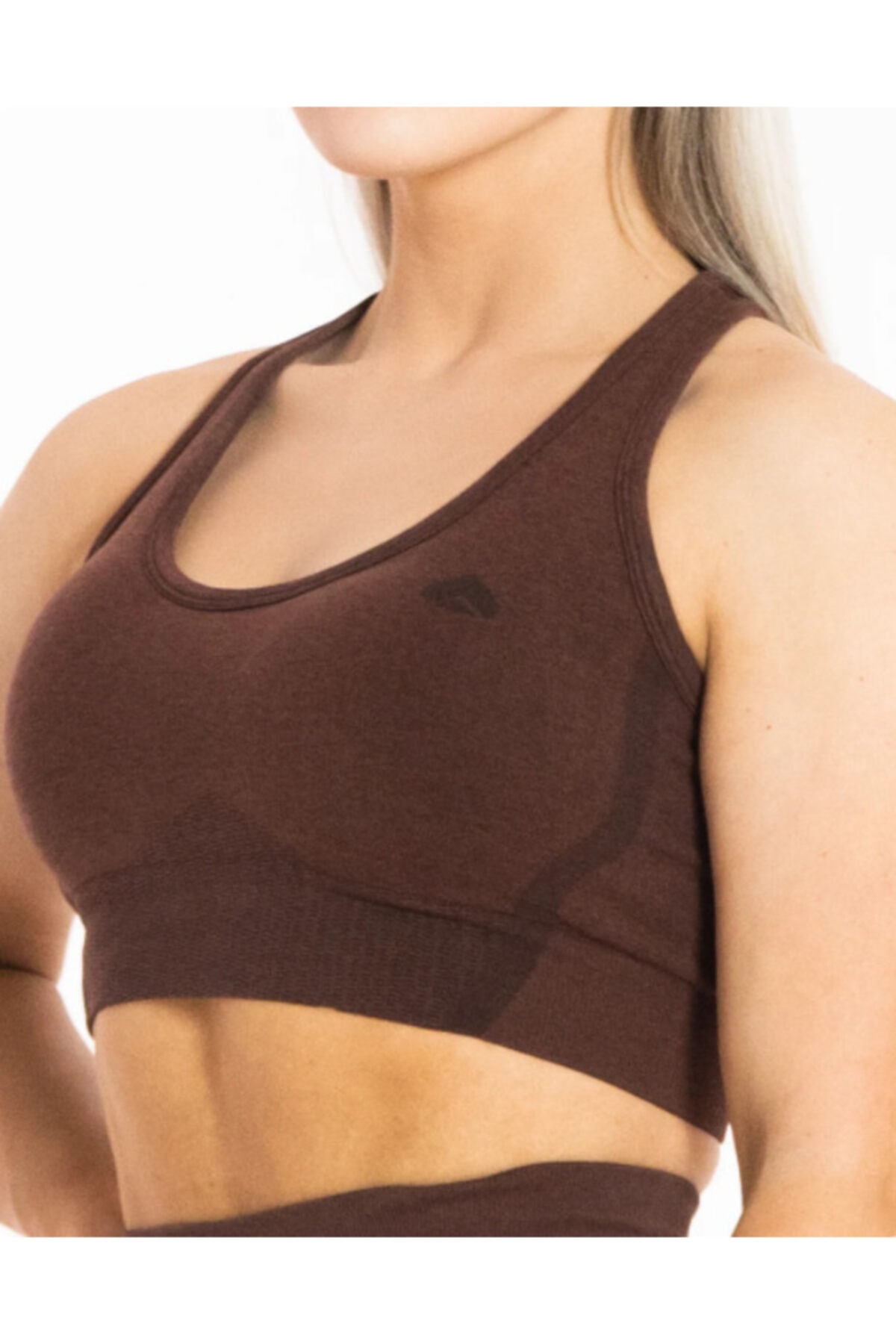 EUPP Oace Kahverengi Spor Push Up Seamless Bra Büstiyer