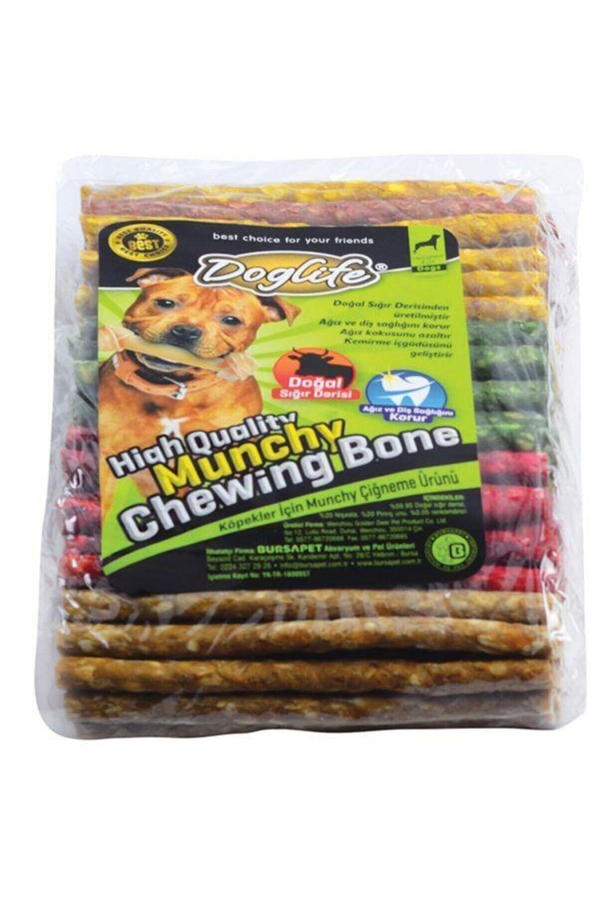 Doglife Munchy Stick Karışık Renkli Burgu Çubuk 100'lü 10 Gr