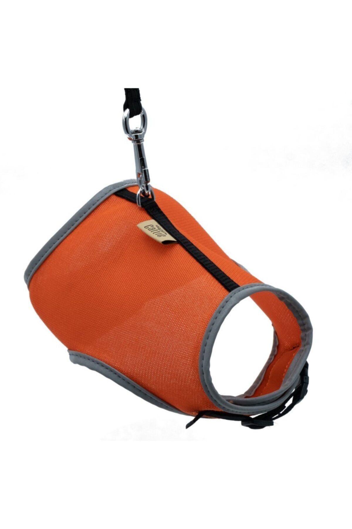 cattie Havalı Dokuma Kedi Göğüs Ve Uzatma Seti 1x25-35cm Turuncu
