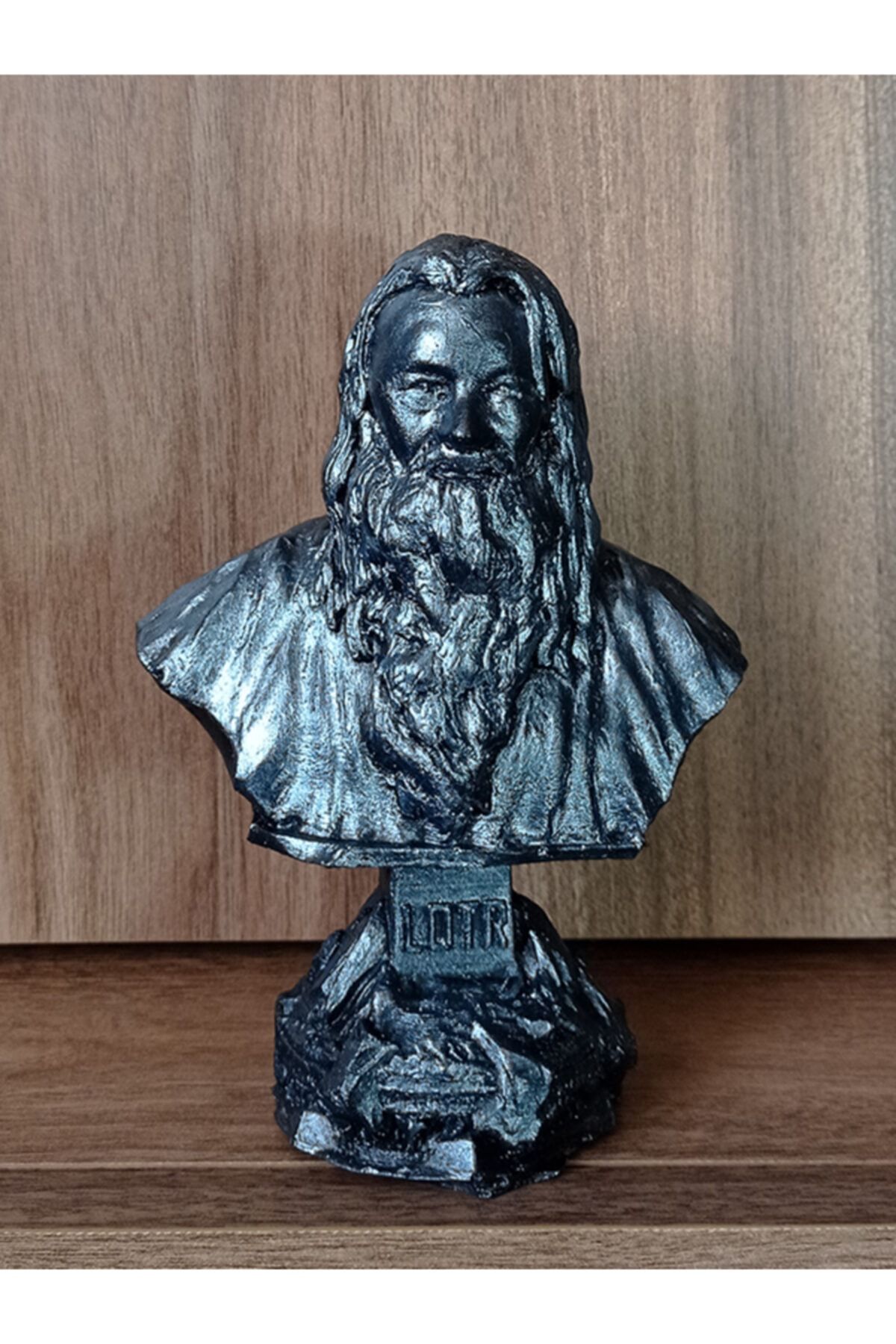 Artmosfer Figür&Dekorasyon Gandalf - Gümüş Eskitme Lord Of The Rings (yüzüklerin Efendisi) Polyester Reçine Büst Figür Karakter