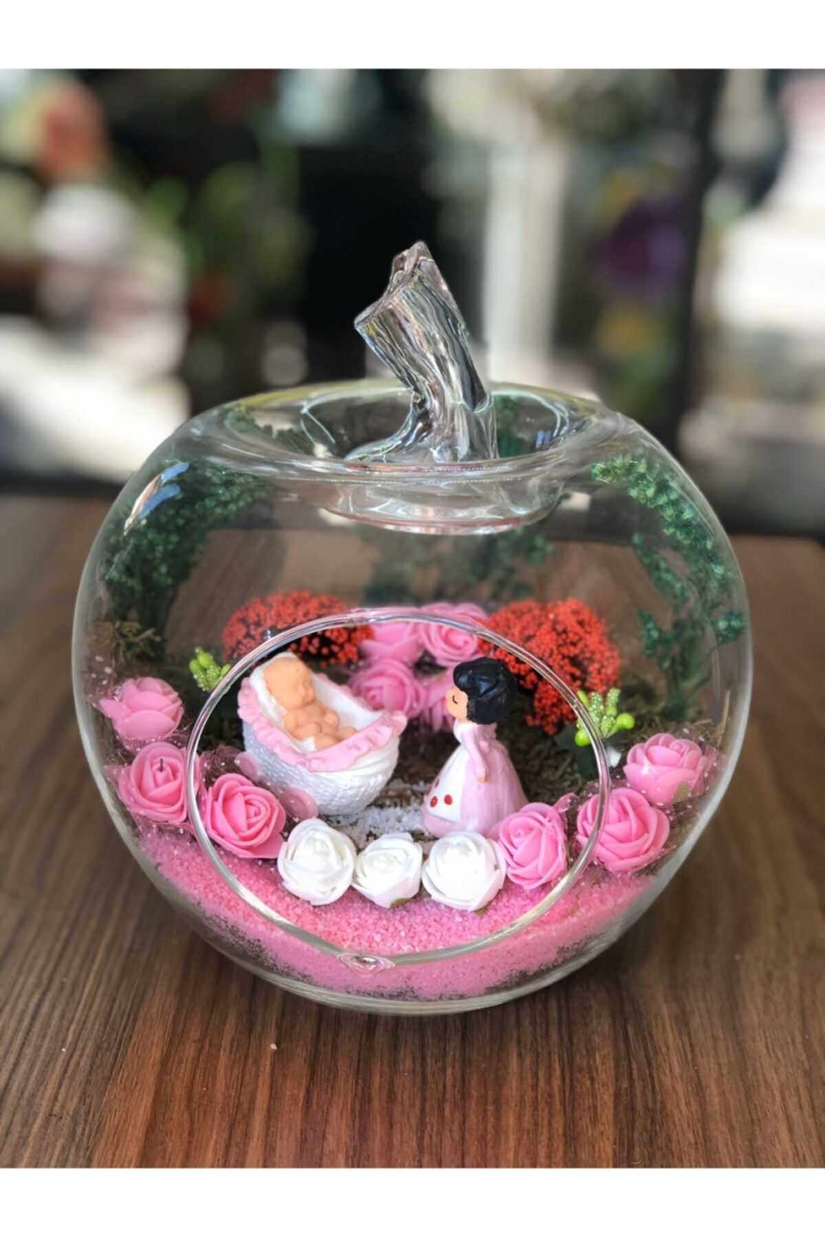 Fnd Teraryum Elma Teraryum (hediyelik) Hoşgeldin Bebek (kız)