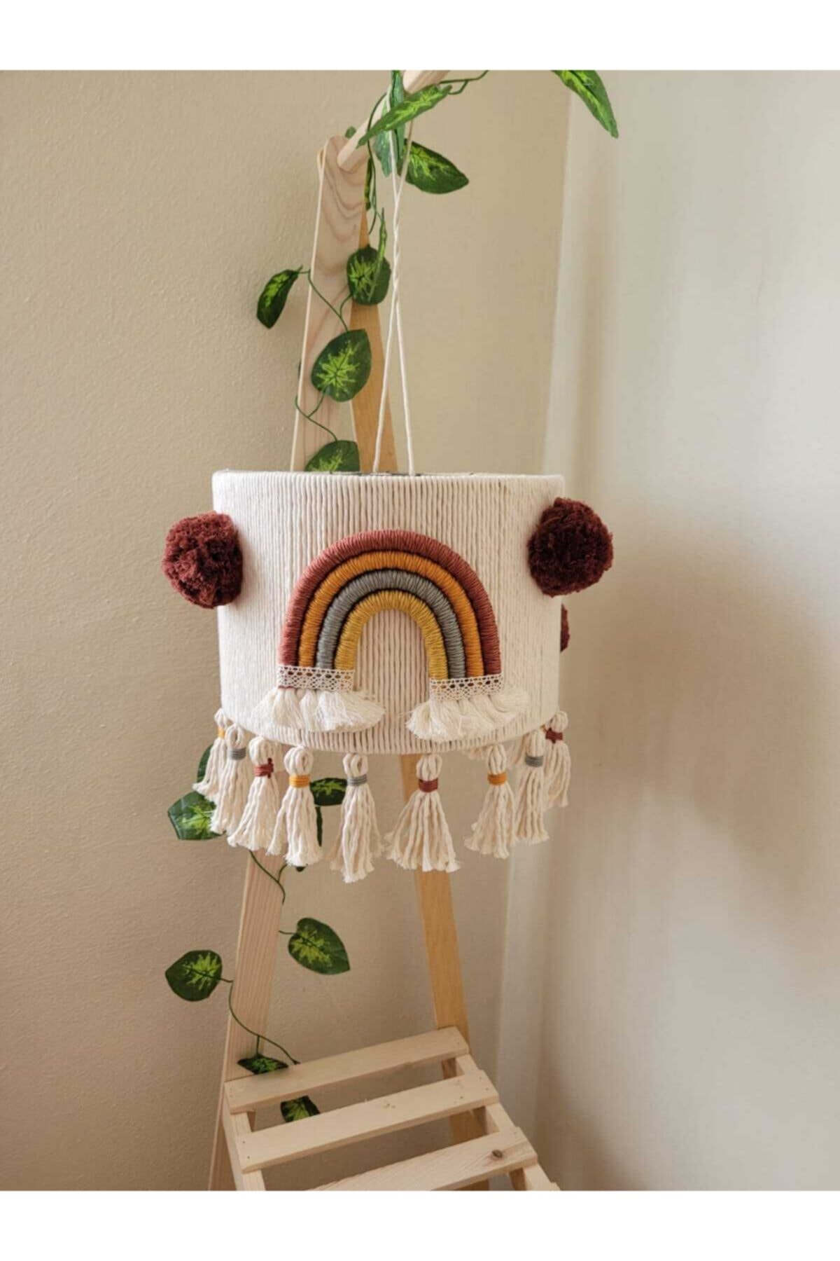 Handmade Makrome Çocuk Odası Avize 30 Cm
