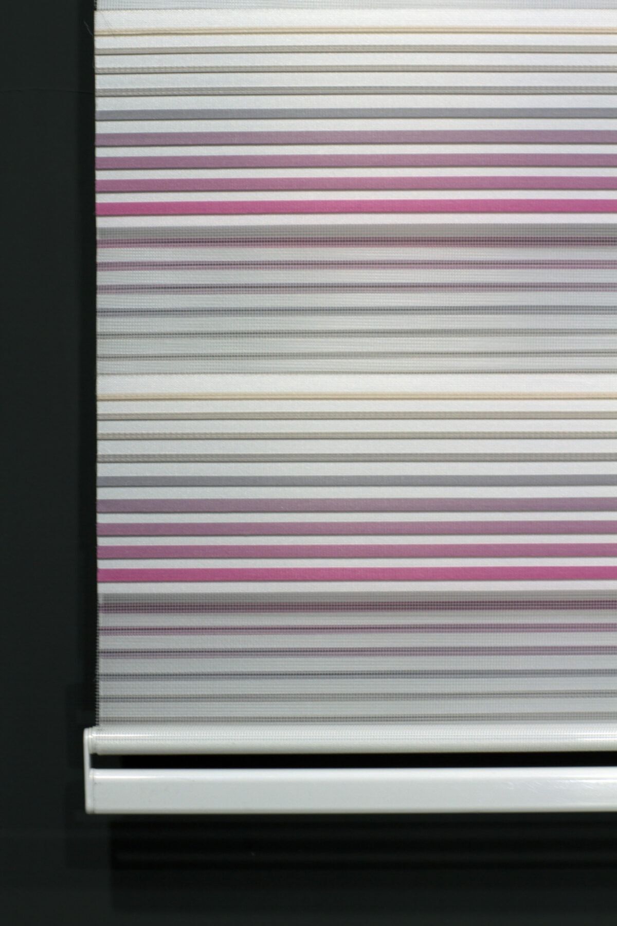 APRELAHOME Pembe Renk Geçişli Pliseli Zebra Stor Perde