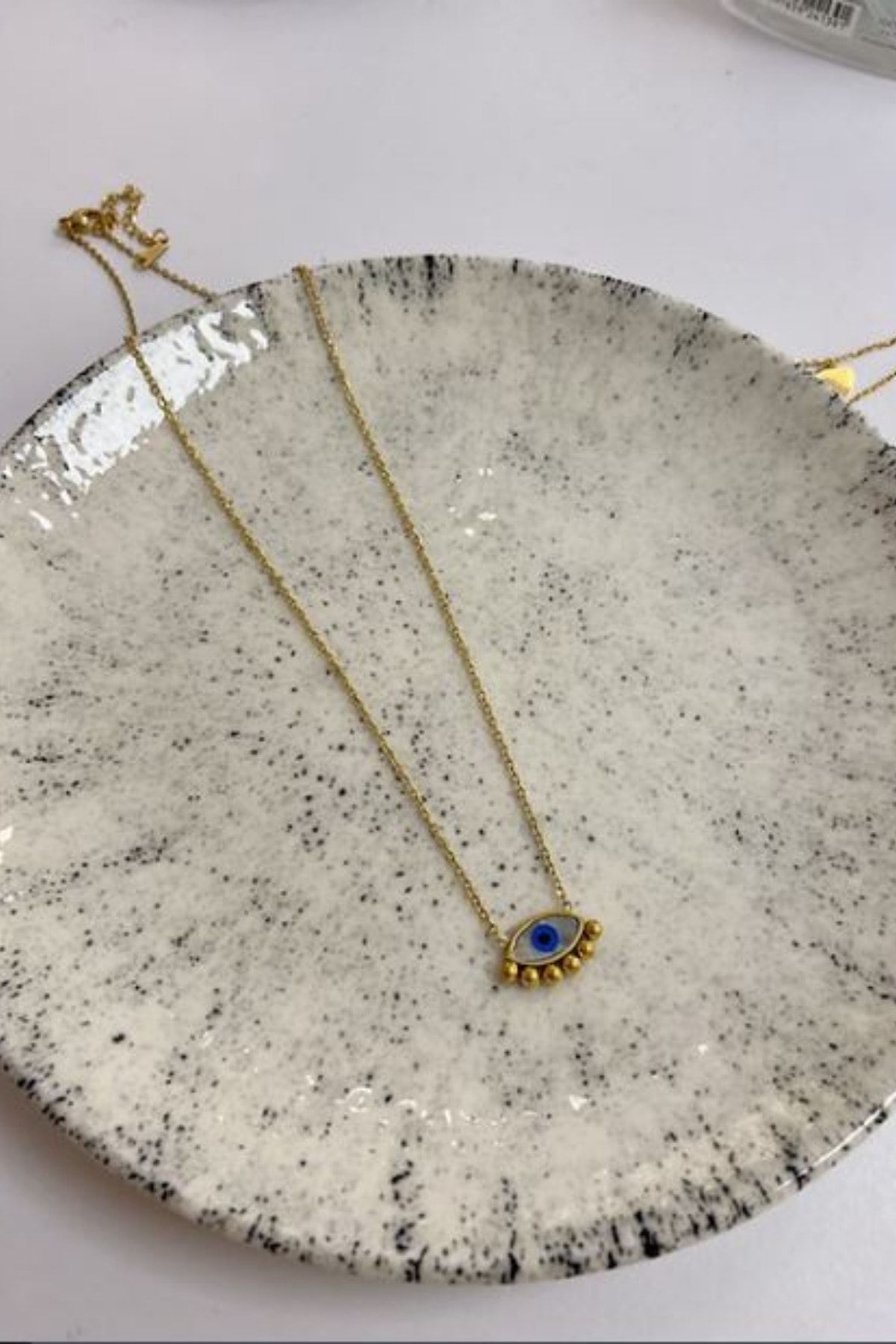 bykainaccessory Göz Motifli Çelik Kolye