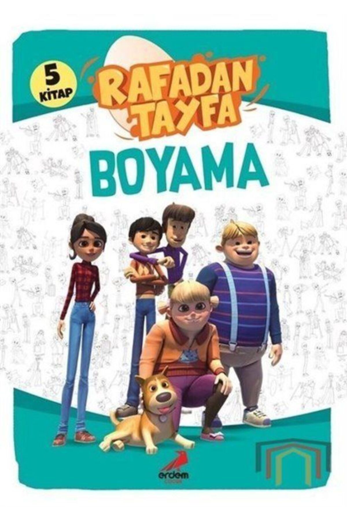 Erdem Yayınları Rafadan Tayfa Boyama Seti-5 Kitap Takım