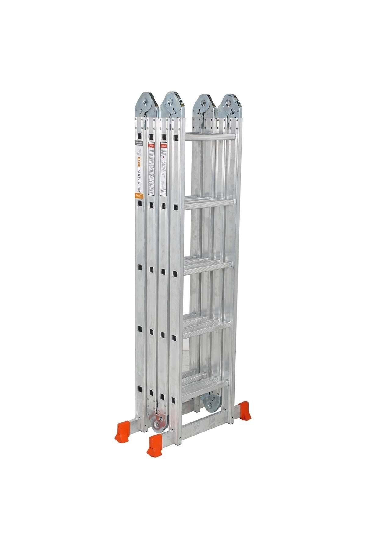 Erol Teknik Merdiven Akrobat 3700 Mm 4X3 Alüminyum Katlanır Merdiven