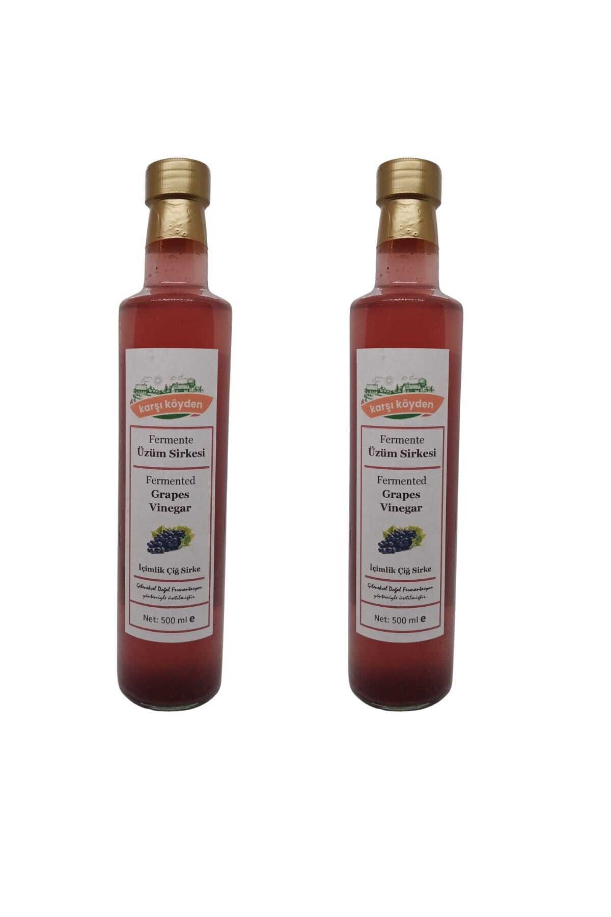 Karşı Köyden Doğal Fermantasyon Siyah Üzüm Sirkesi - 2 Adet X 500ml