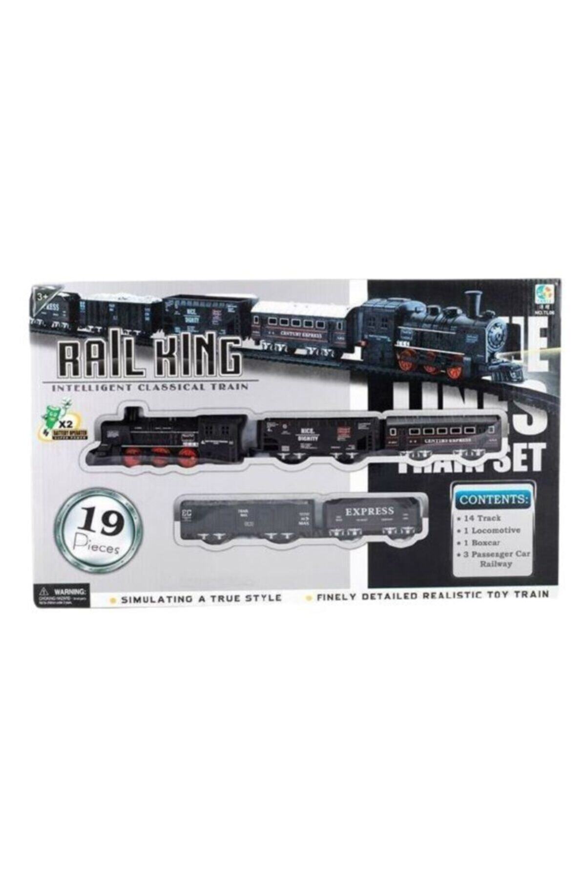 Vardem Dzc Kuzenler Avm 19 Parça Pilli Işıklı Oyuncak Tren Seti 4 Vagonlu