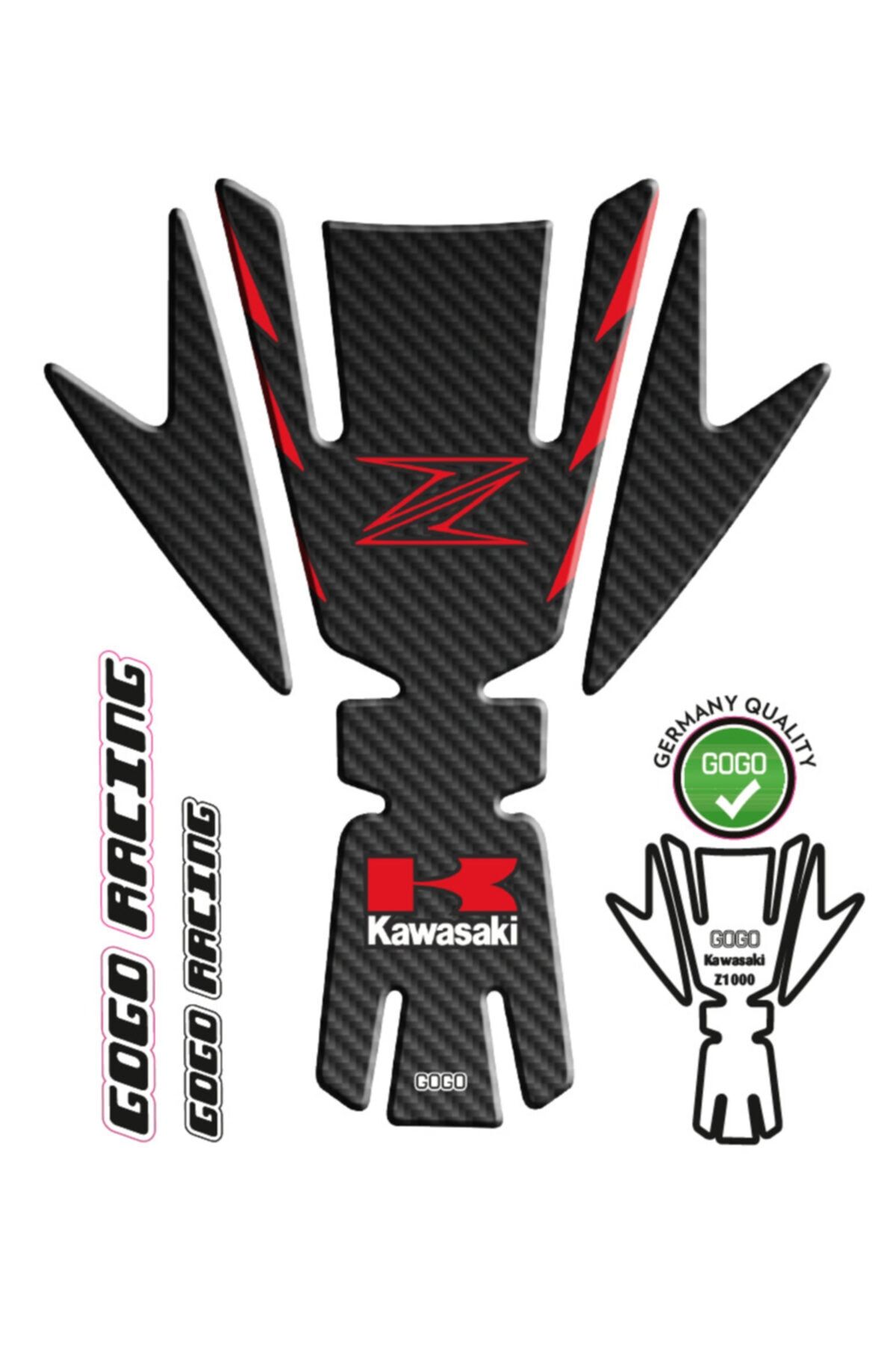 MotoExpressStore Kawasaki Z1000 Tank Pad