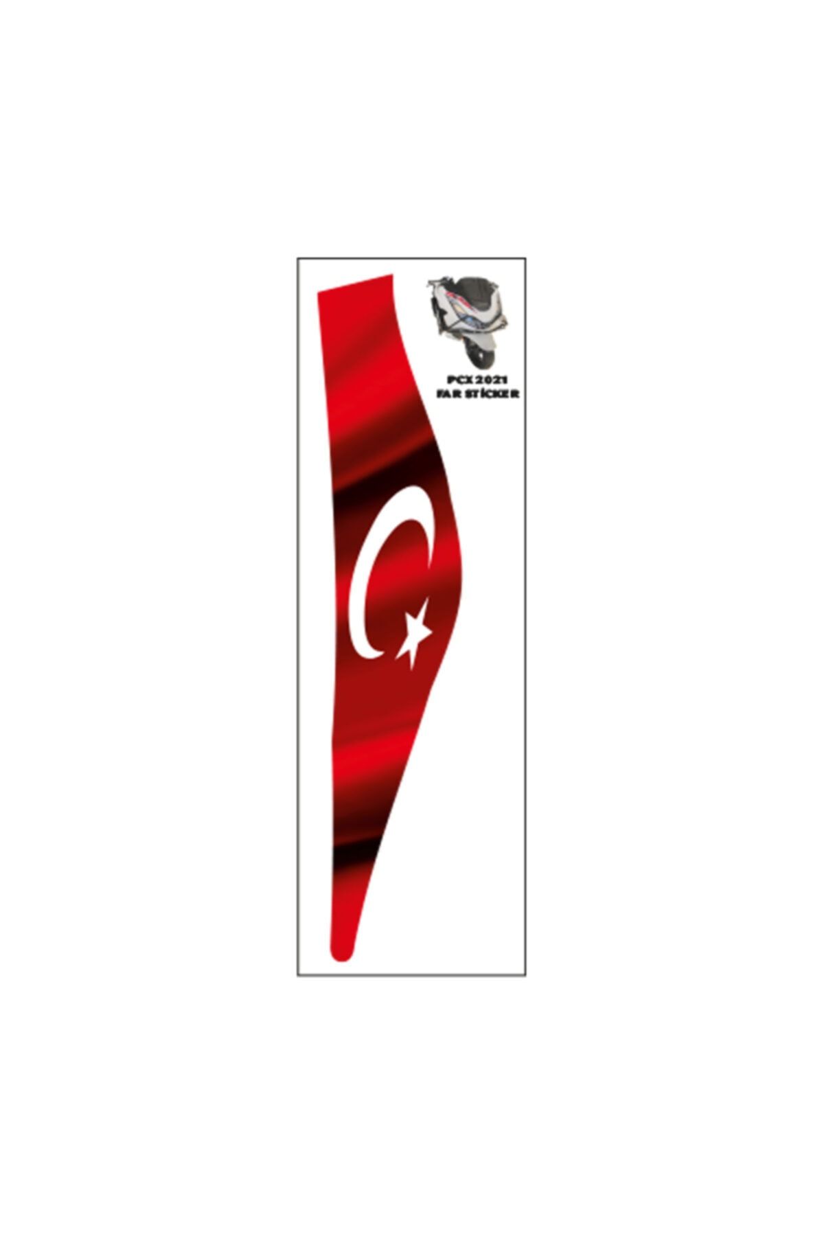 MotoExpressStore Honda Pcx 2021 Far Üstü Damla Kabartmalı Sticker
