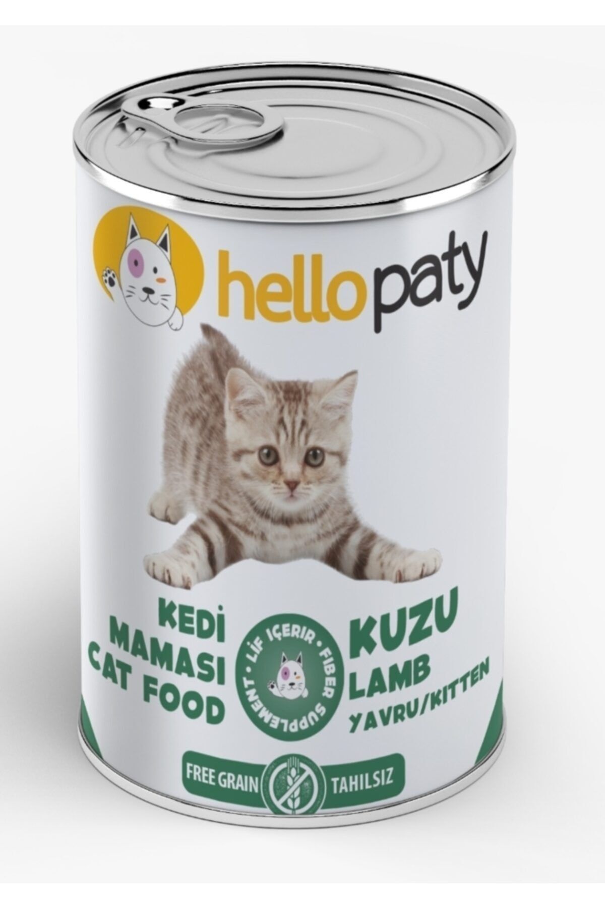 Hello Paty 24 Adet 415 Gr Yavru Kuzu Etli Mama 24'lü Yaş Konserve Kedi Maması