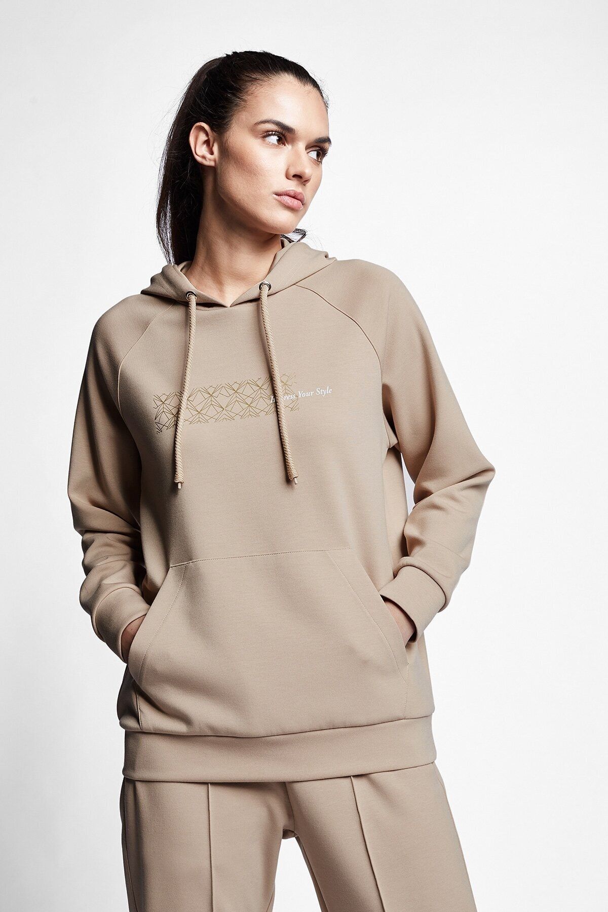 Lescon Sweatshırt 21n-2130 - Krem - M - C1t01759t-krem-m