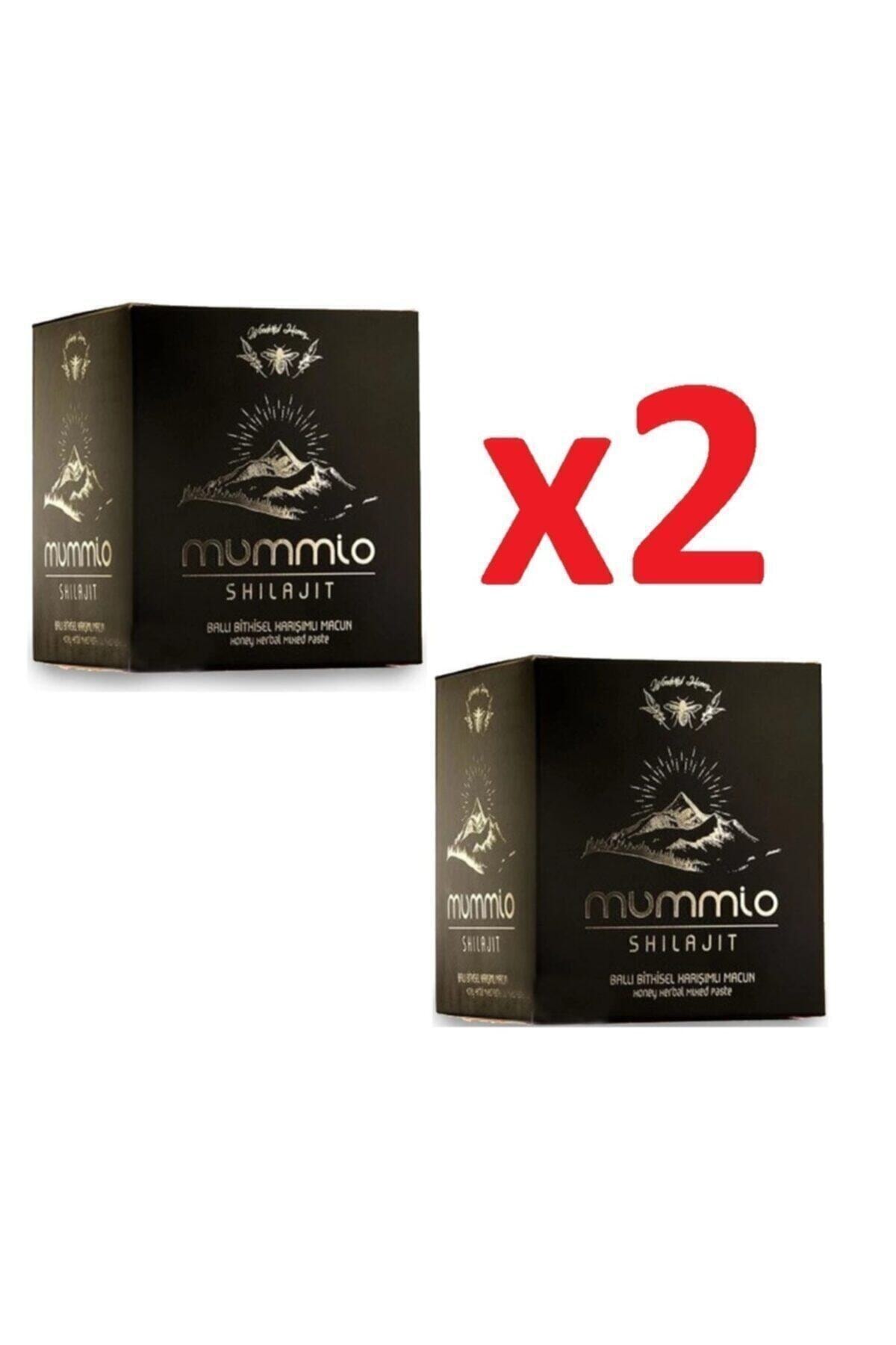 Mummio Shilajit Bitkiseldepo 2 Kutu Mummio Macunu (MUMİYO) Shilajit Ballı Bitkisel Karışım Macun 230 G