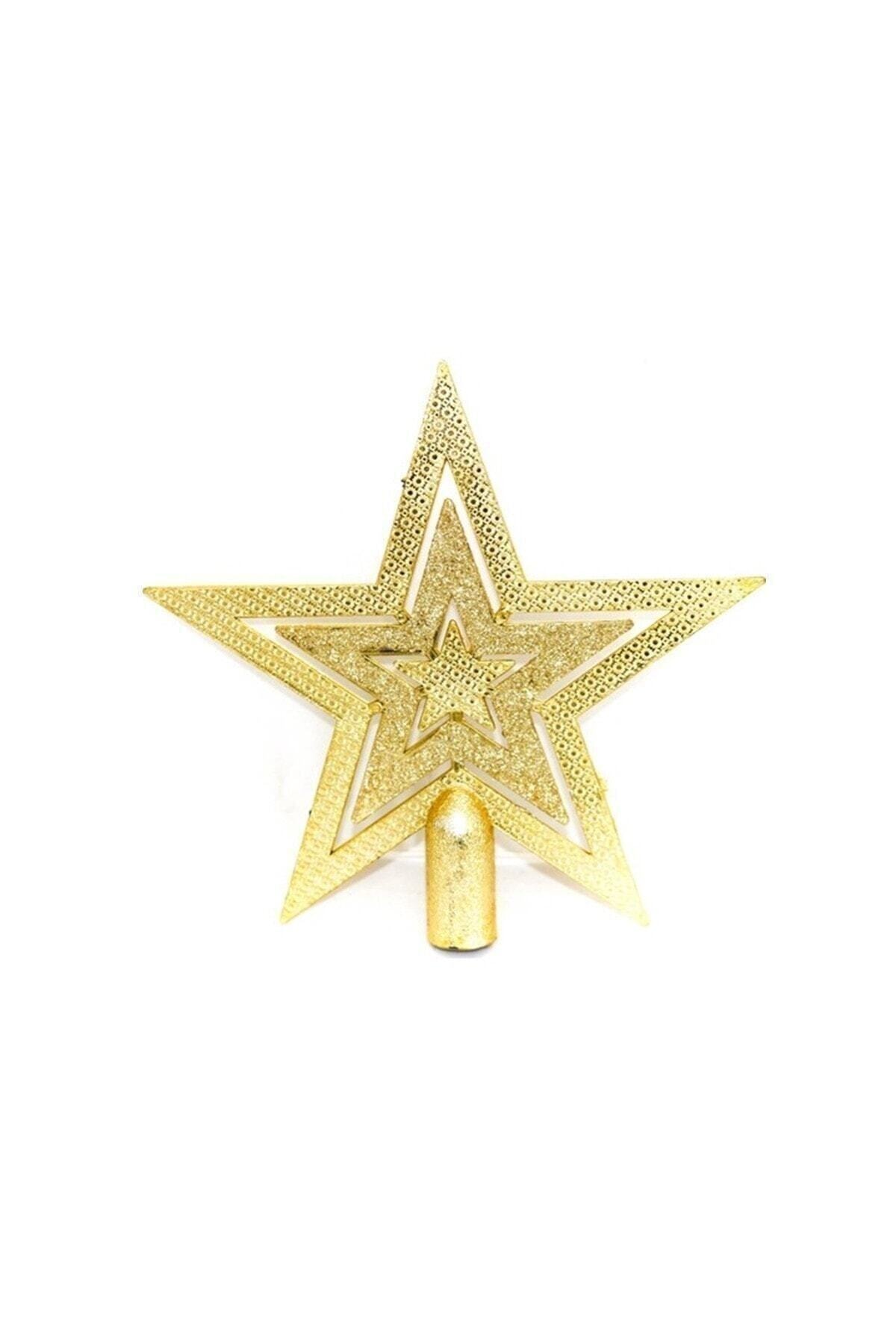 Gringo Çam Ağacı Gold Yıldız Tepelik 10*10 Cm