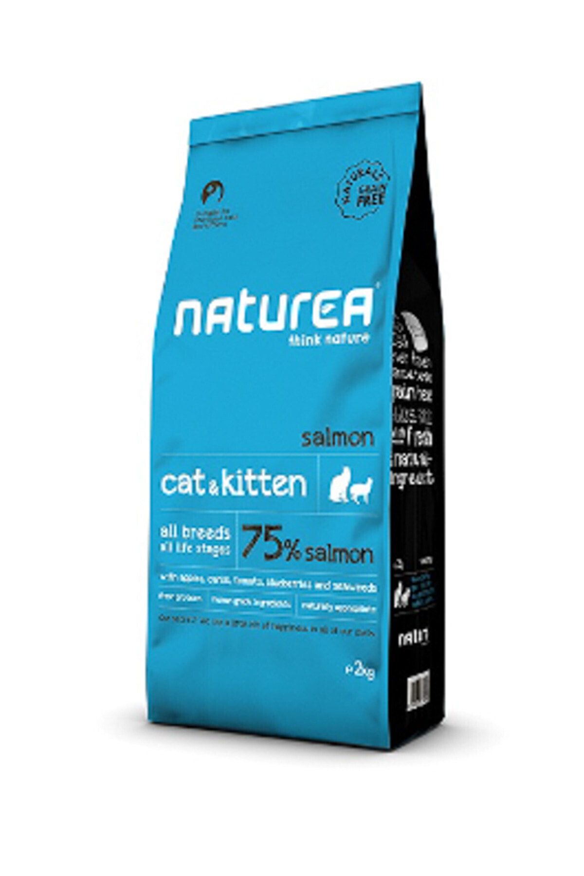 Naturea Cat & Kitten Salmon Somonlu Tahılsız 2 Kg Kuru Kedi Maması