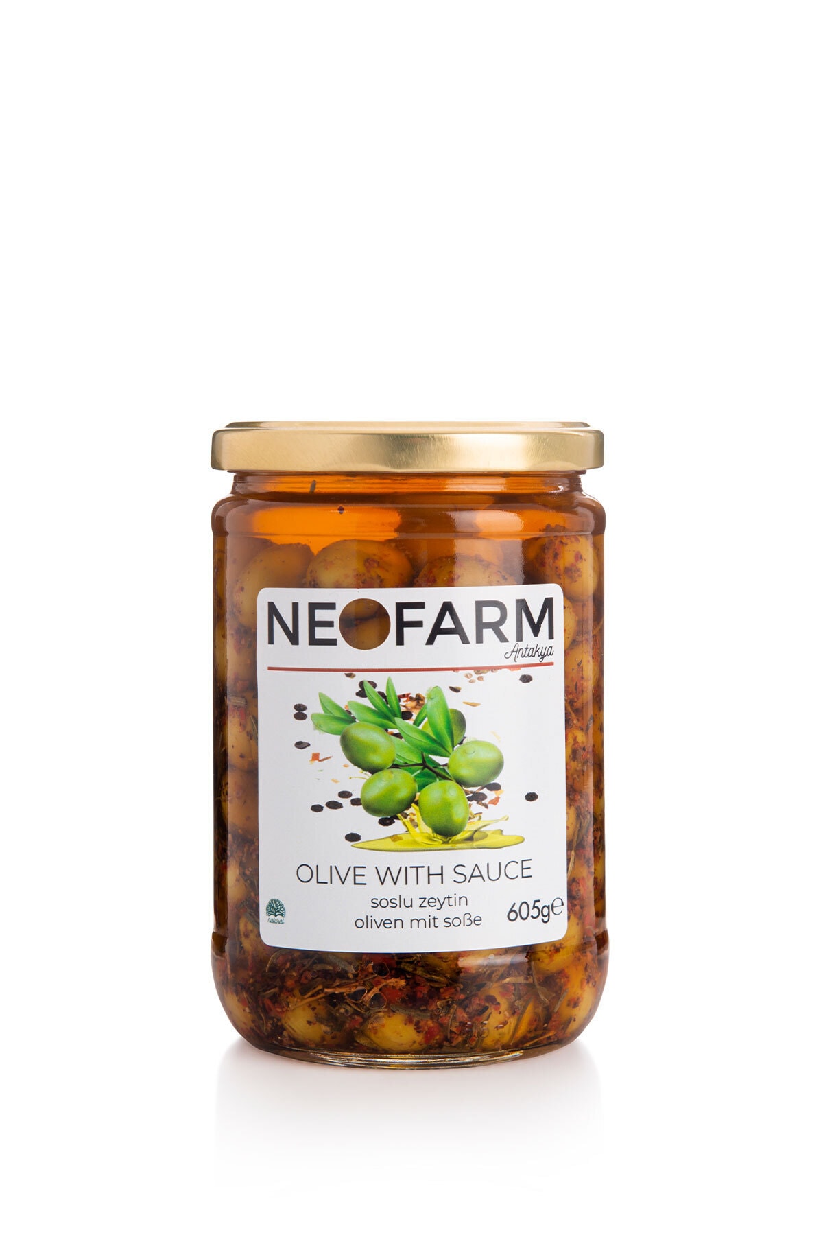 NEOFARM Organik Soslu Zeytin 605 gr