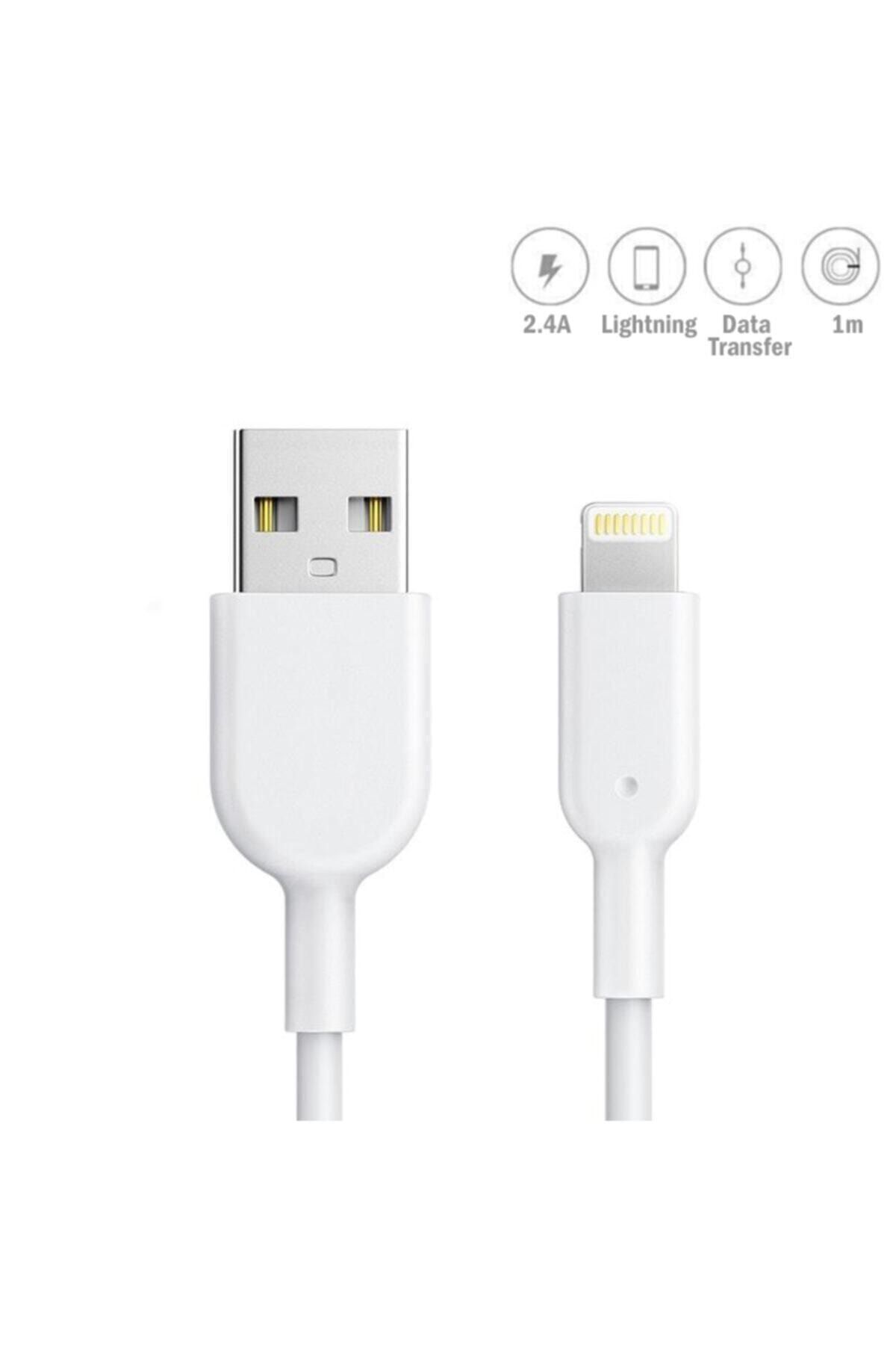 HİQONİC Lightning Usb Hızlı Şarj Kablosu 2.4a 1mt. Apple Iphone 7 8 X Pro Max 11 12 13 Uyumlu Şarz Aleti