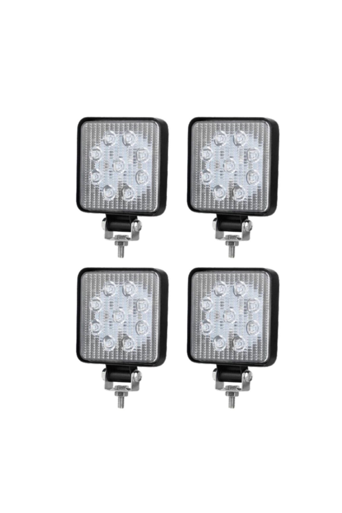 WALZEN 4 Adet 9 Ledli 3000 Lümen Off Road Çalışma Ve Sis Lambası 27watt-s Model