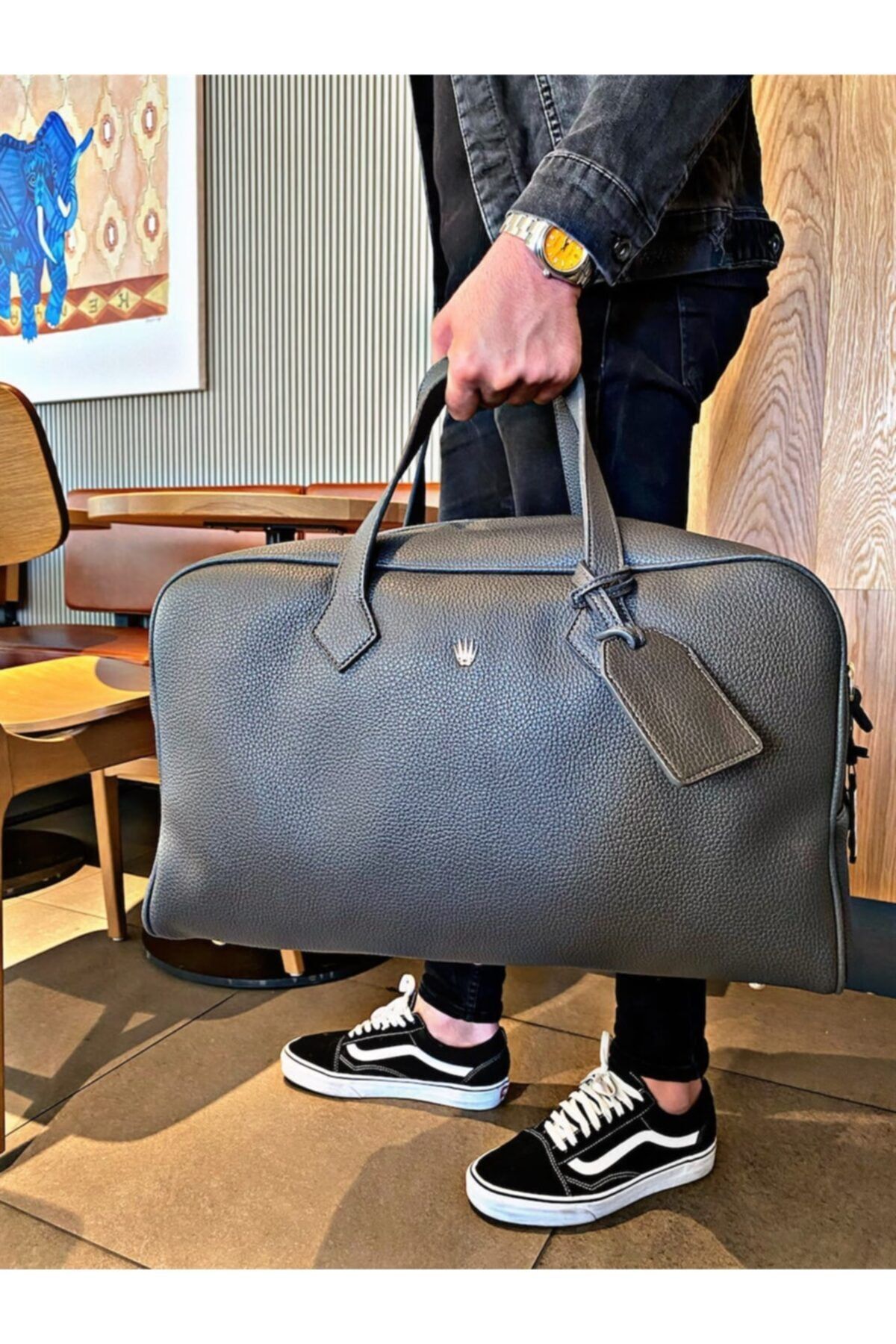 WATCHOFROYAL Palermo Travel Bag Grey