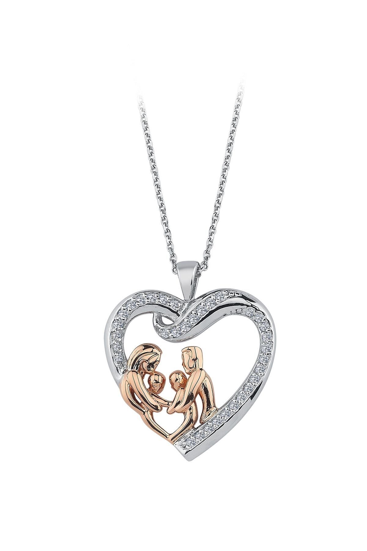 Sirius Pırlanta Pırlanta Anne Kalbi Kolyesi