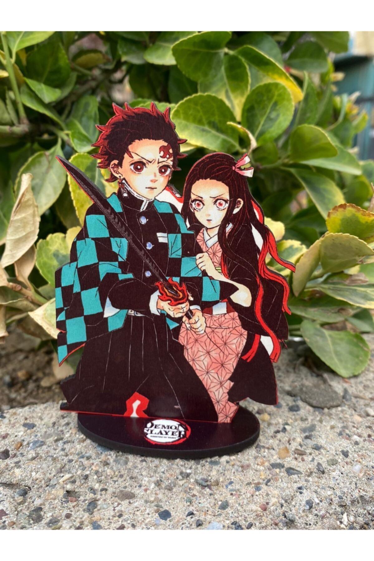 ZID Demon Slayer Tanjiro Obanai Kie Nezuko Anime Ahşap Figür