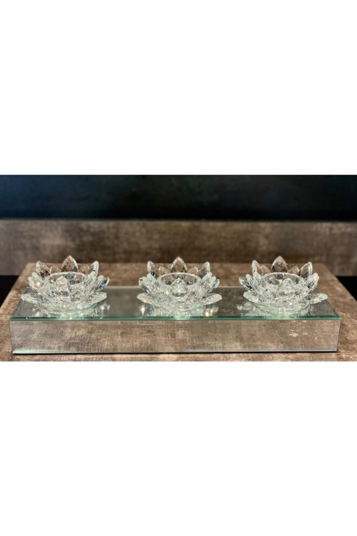 AROW Deco Vien 3 Lü Kristal Mumluk