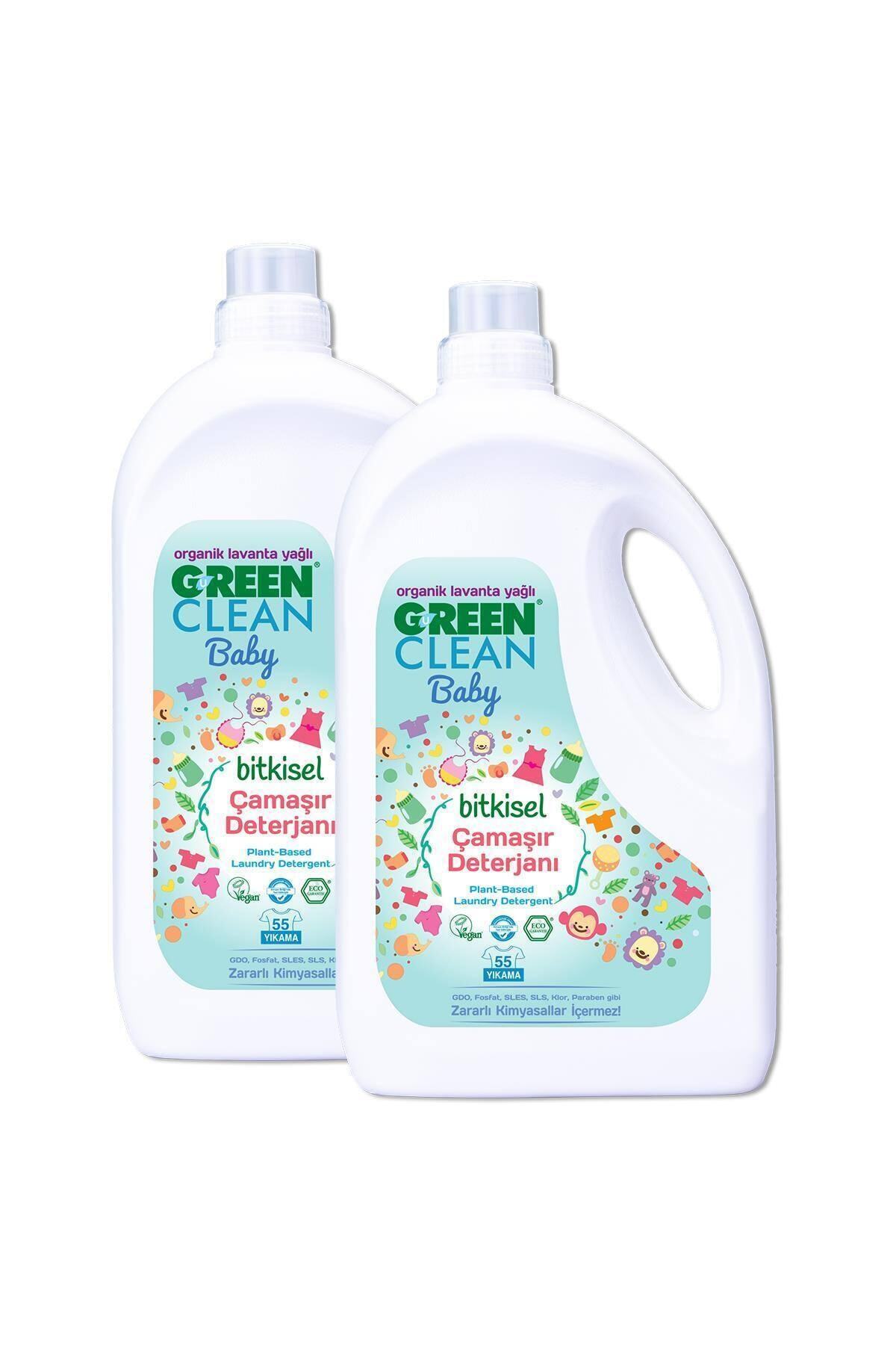 U Green Clean Bebek Bitkisel Çamaşır Deterjanı 2.75 Lt Organik Lavanta Yağlı 2 Li Set Platin-tedarik-064