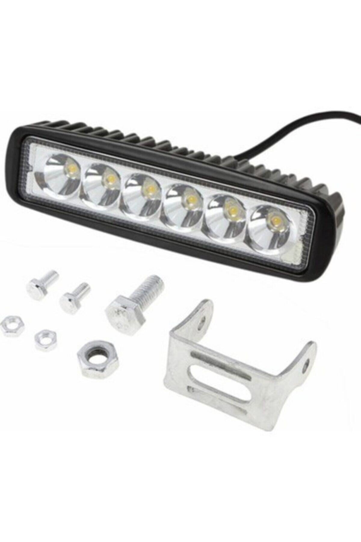 Rock Off Road Sis Farı Sis Ledli 6 Led Projektör 18 W Beyaz Işık