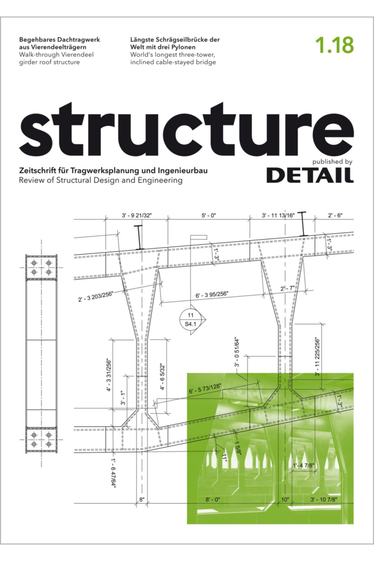 detaıl dergisi Structure Detail 2018 Takım (4 Sayı)