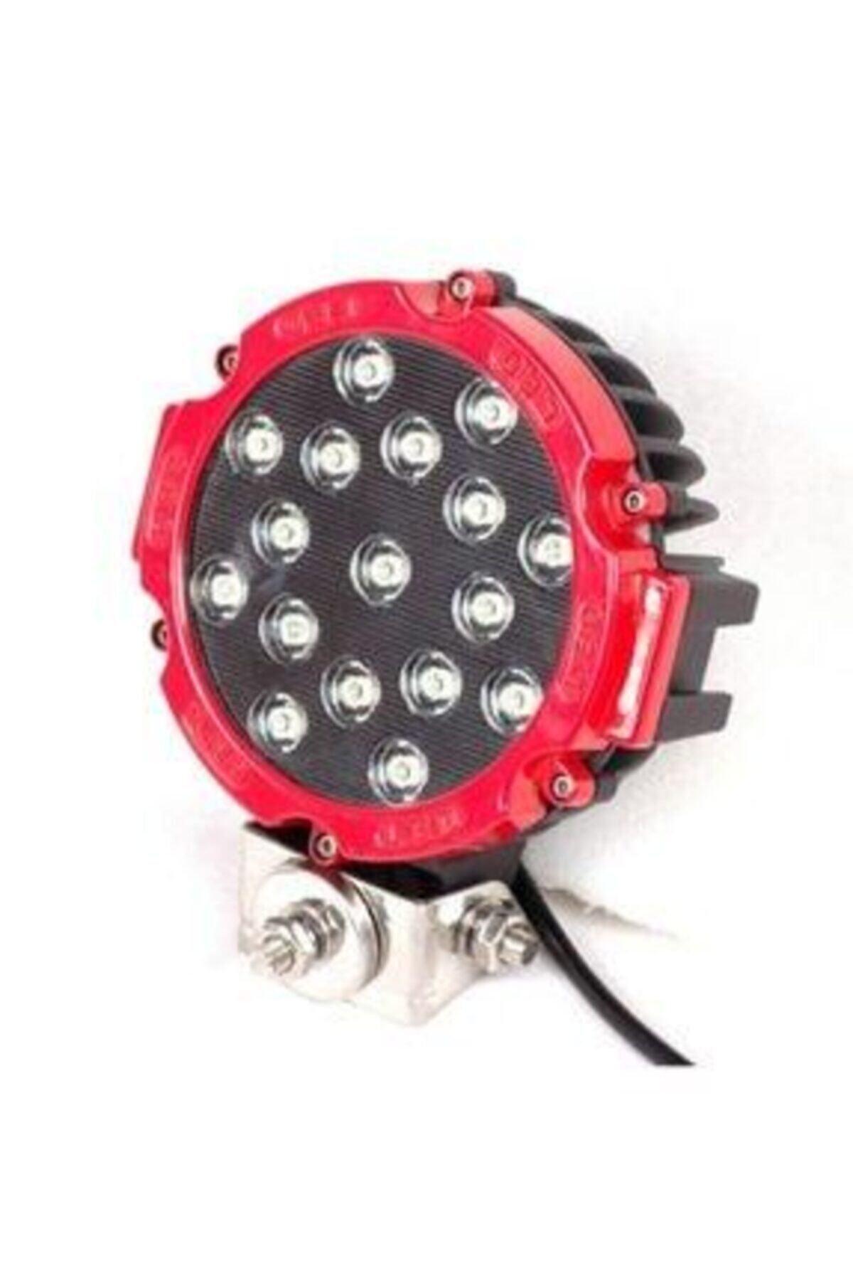 Rock Off Road 51watt 17 Led Sis Lambası Max Güçlü Işık Kırmızı Gövde