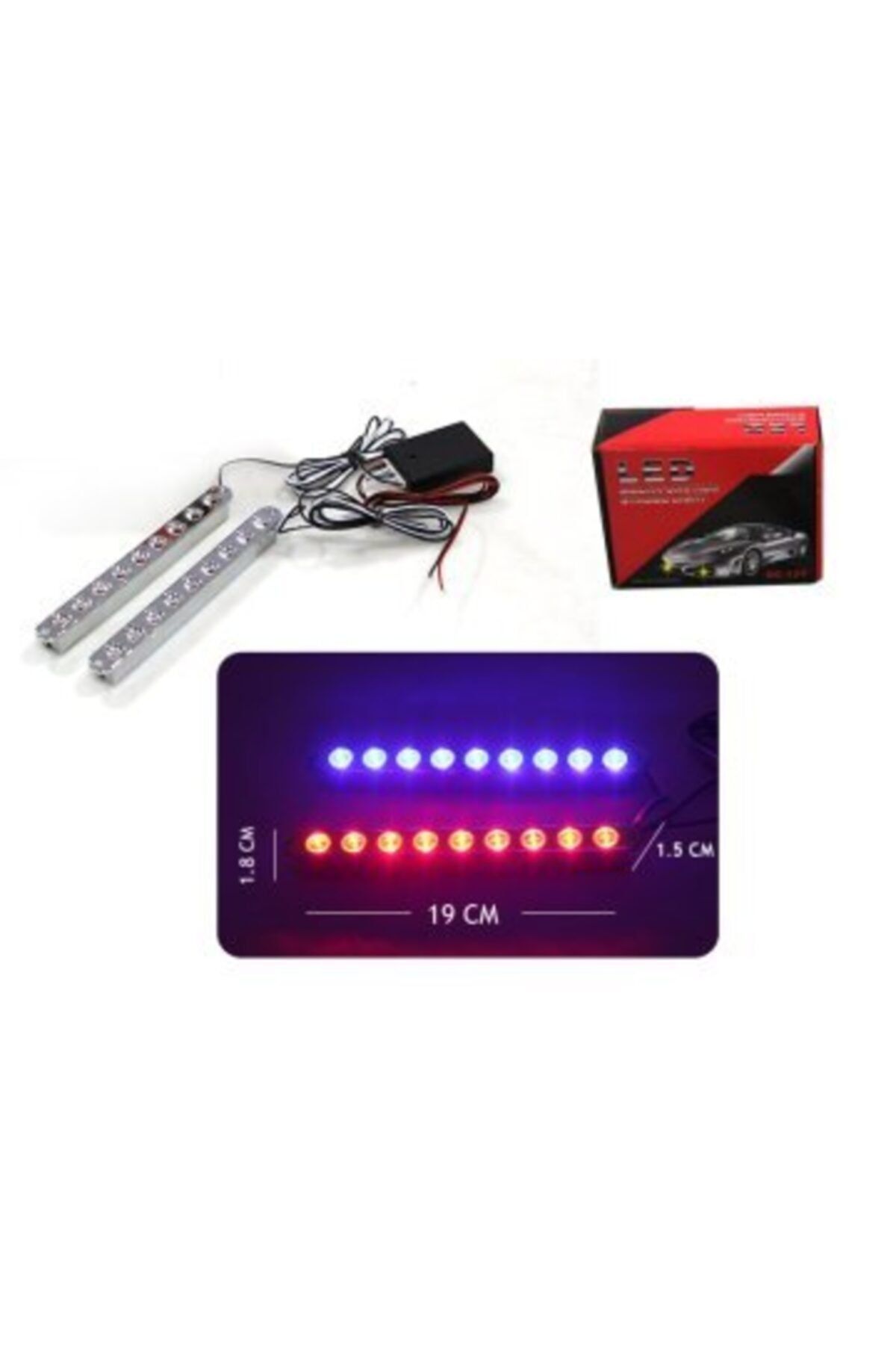 space panjur ici flasli ikaz led cakar lamba 9w kirmizi mavi fiyati yorumlari trendyol