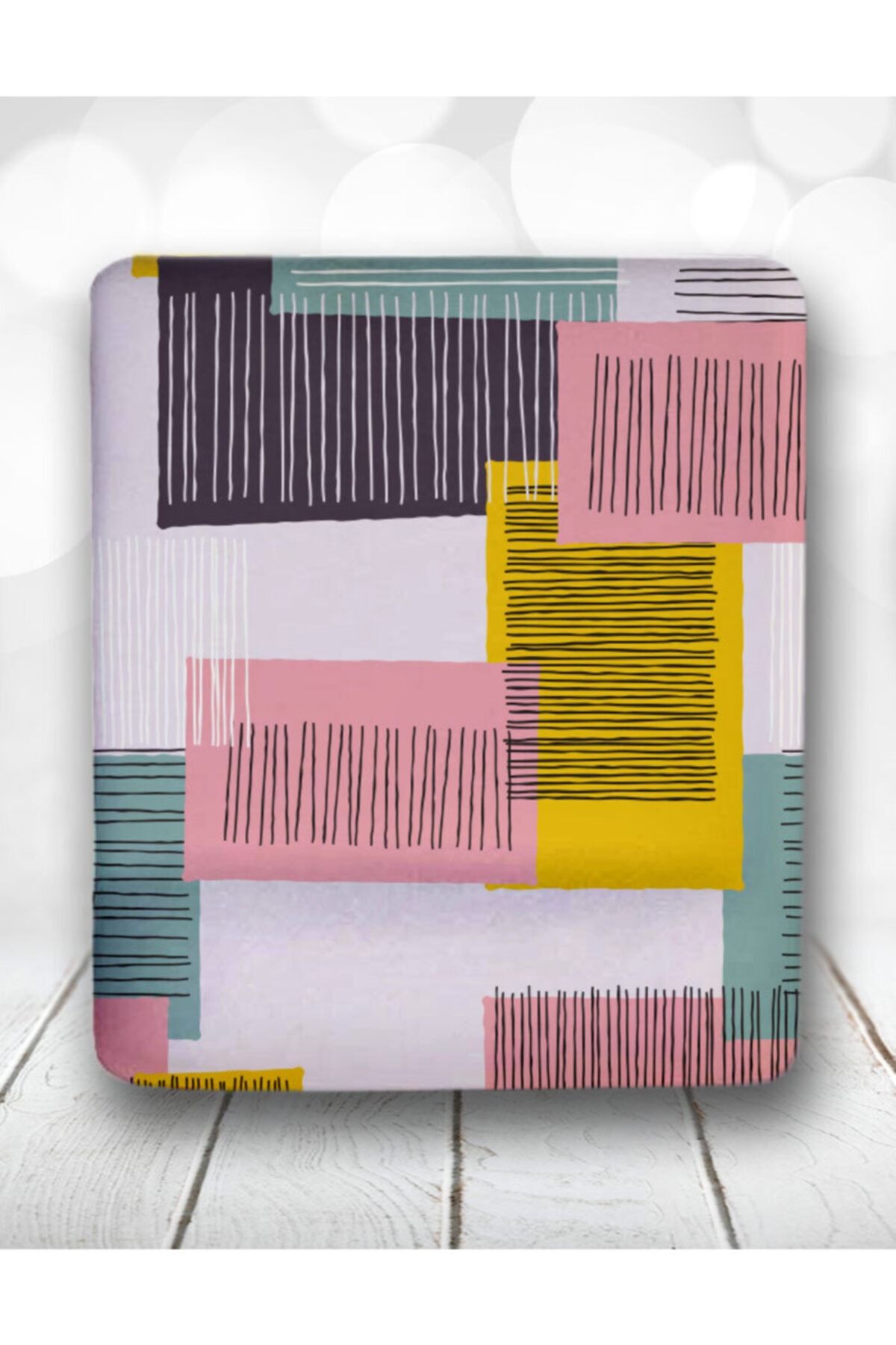 Atölye Çizgi Pembe Creative Design Bilek Destekli Mouse Pad