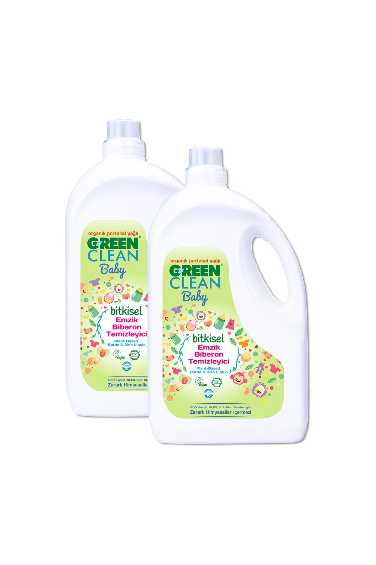 U Green Clean Bebek Emzik Biberon Temizleyici Portakal Yağlı 2750 Ml 2'li Set Platin-tedarik-044