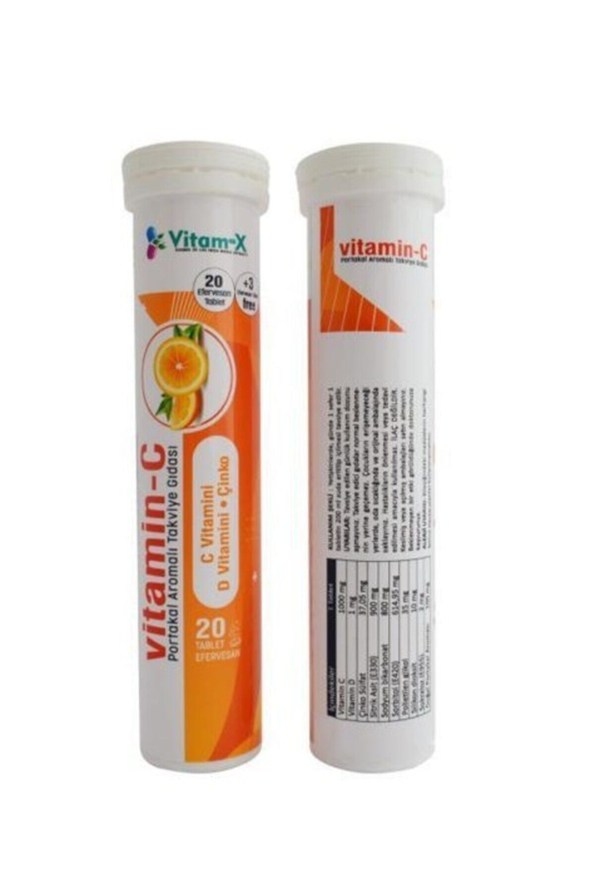 Vitamix Üçlü Etki C Vitamini D Vitamini Çinko Efervesan 20 Tablet