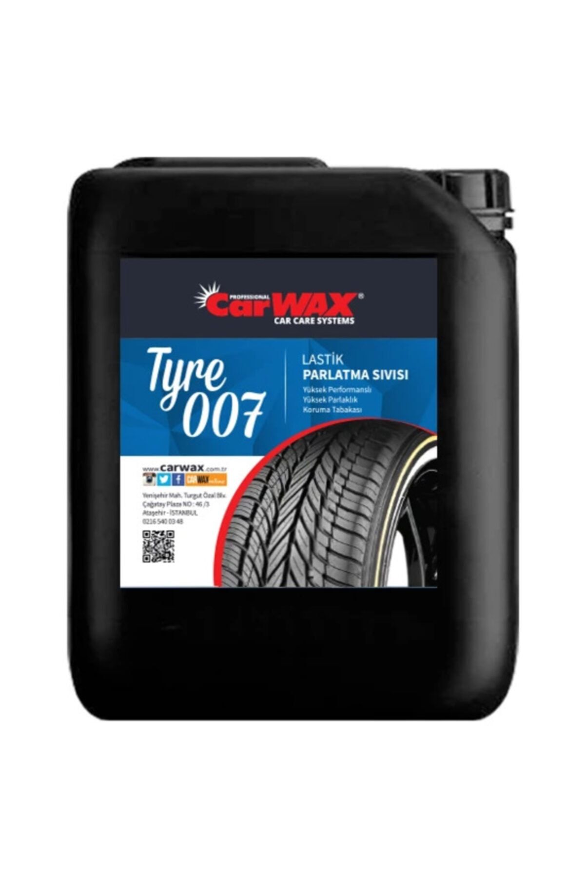 Carwax Rubber Tyre 007 Lastik Parlatma 20 kg