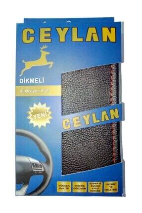 Oto Direksiyon Kılıfı Kırmızı Dikişli Image 0