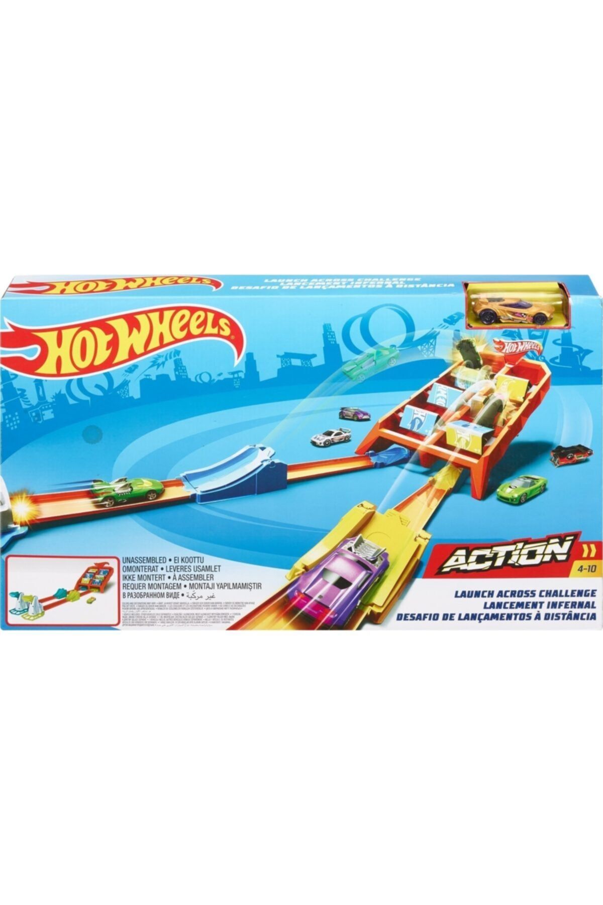 HOT WHEELS Yüksek Skor Atlayışı Yarış Seti - Pist Fırlatıcı Rampa Ve 1 Araç Dahil