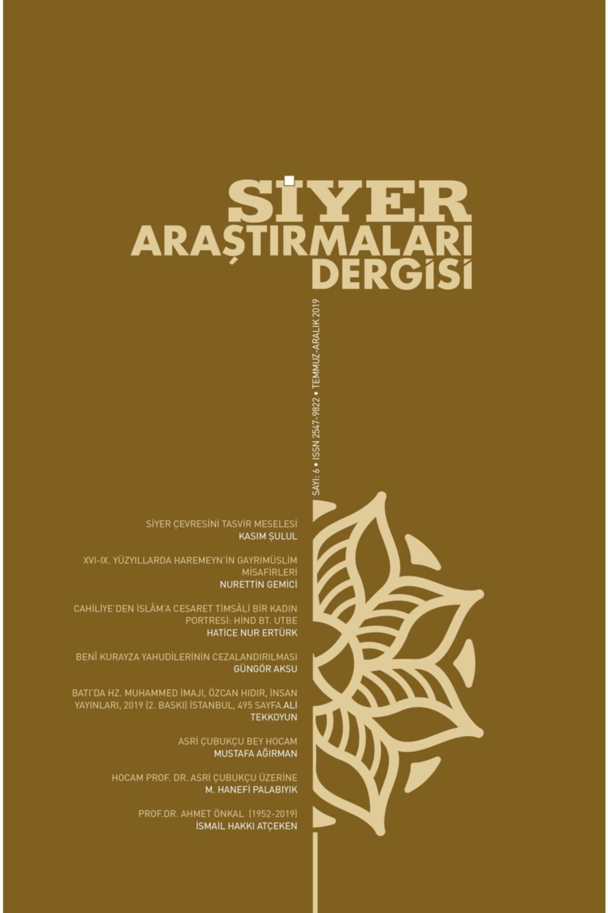 Siyer Yayınları Siyer Araştırmalar Dergisi 6.sayı