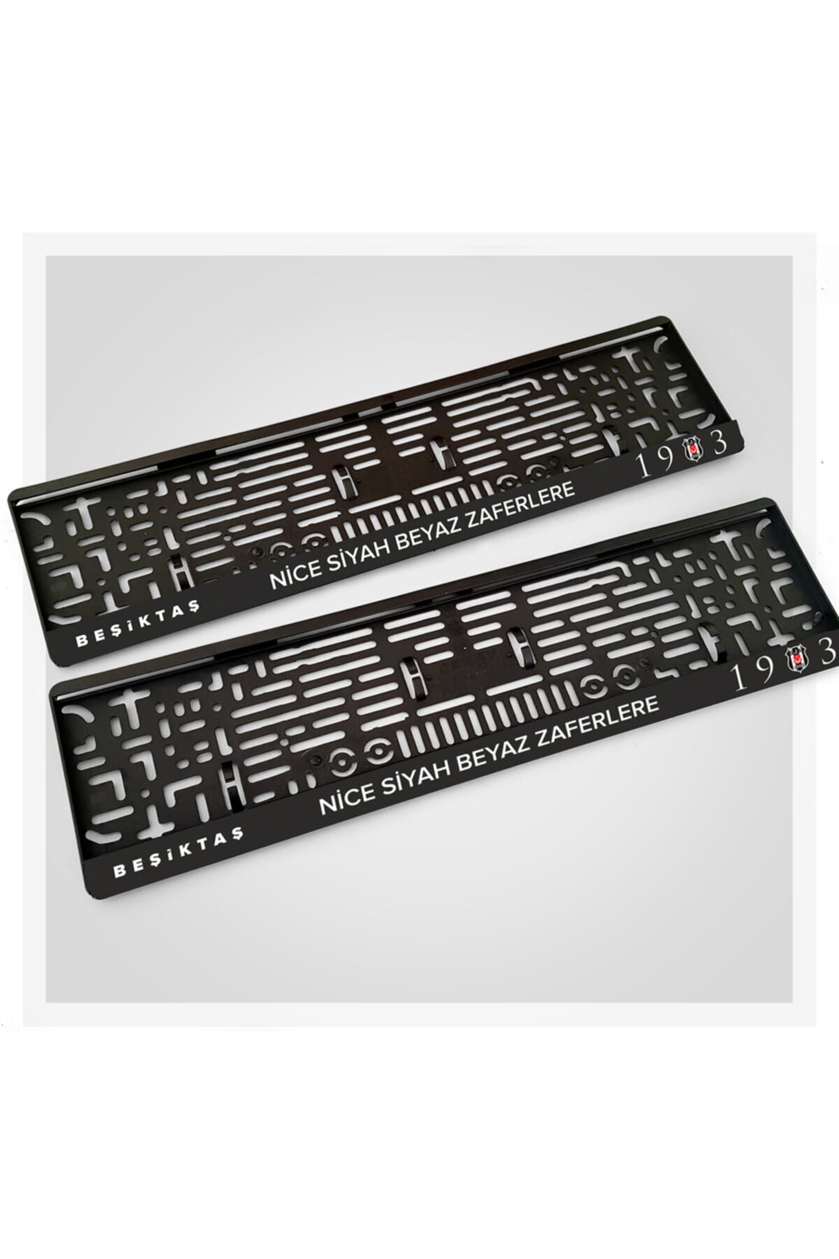 Tual Tasarım Beşiktaş Logolu Uv Plakalık 2 Adet