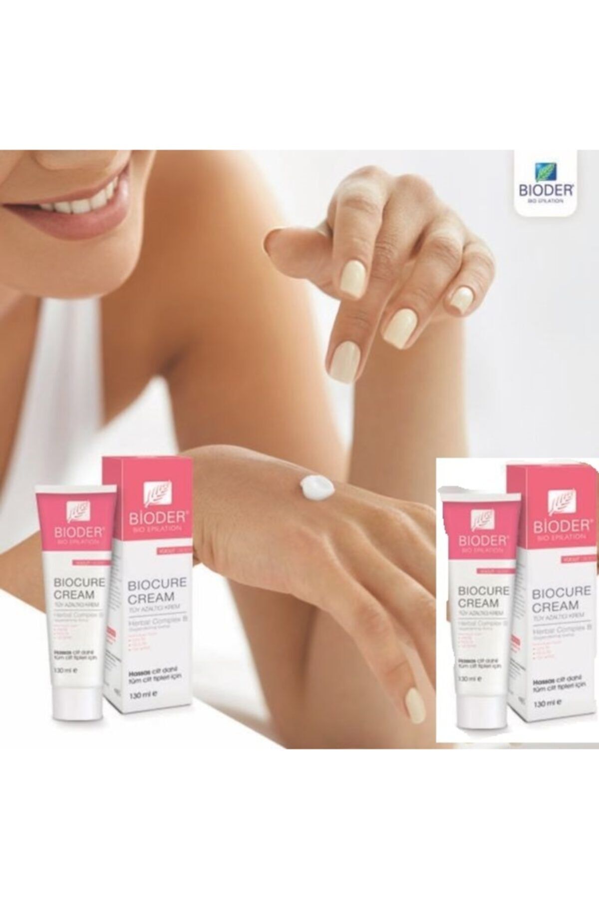 Bioder Kıl Ve Ten Rengi Ayırt Etmeden Kullanabileceğiniz Tüy Azaltıcı Vücut Kremi 130 Ml*2 Adet