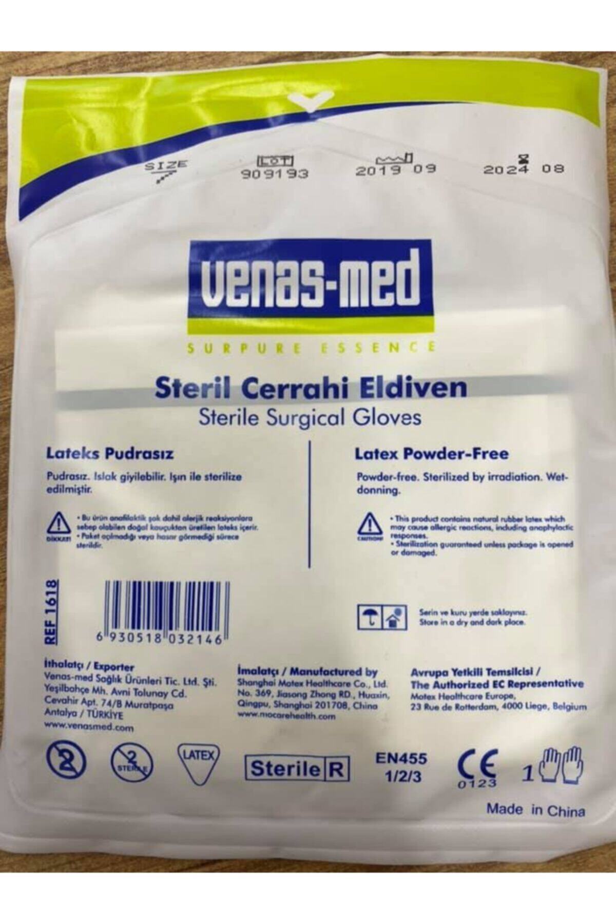 Venas Steril Cerrahi Lateks Pudrasız Eldiven