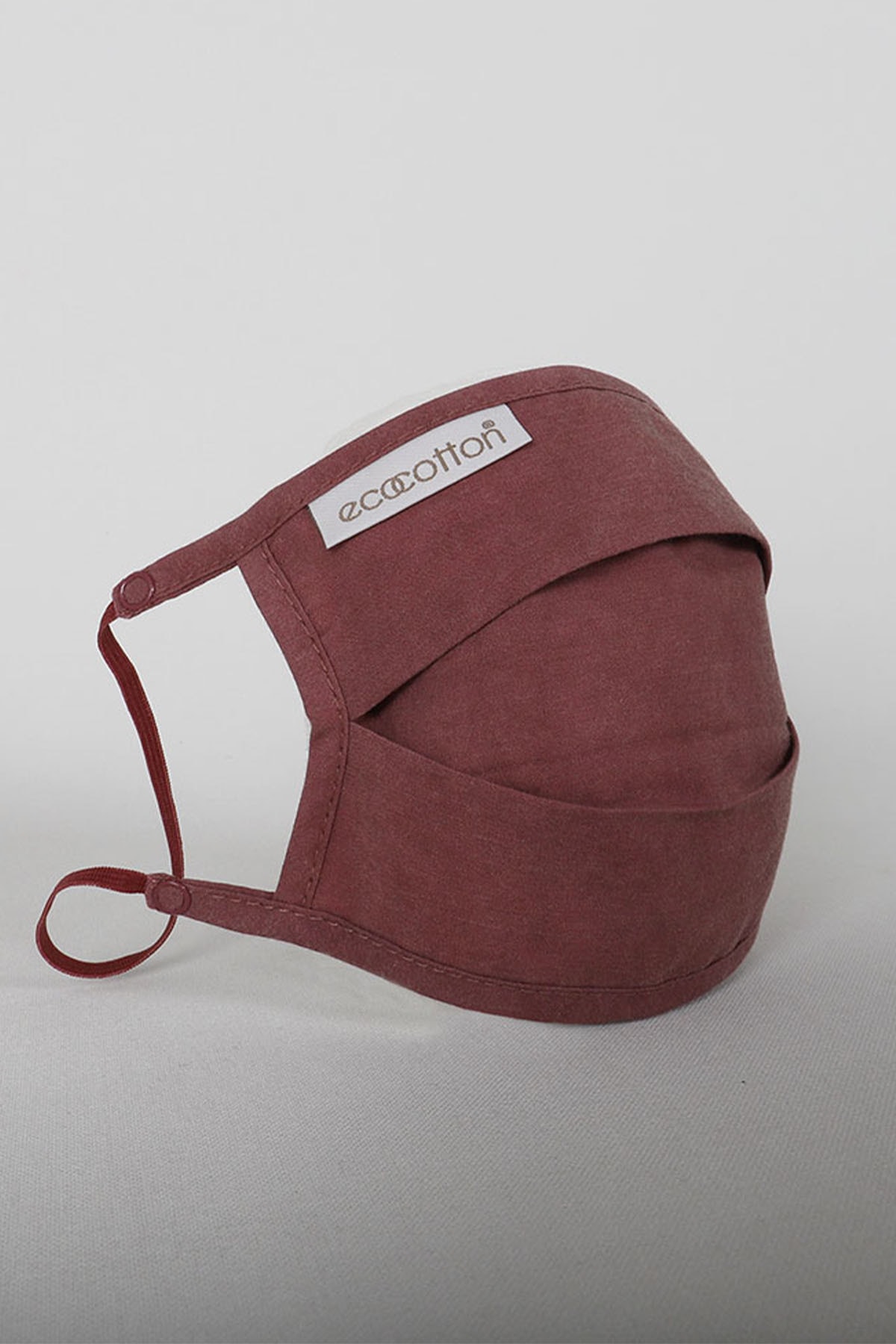 Ecocotton Mor Organık Yıkanabilir Maske