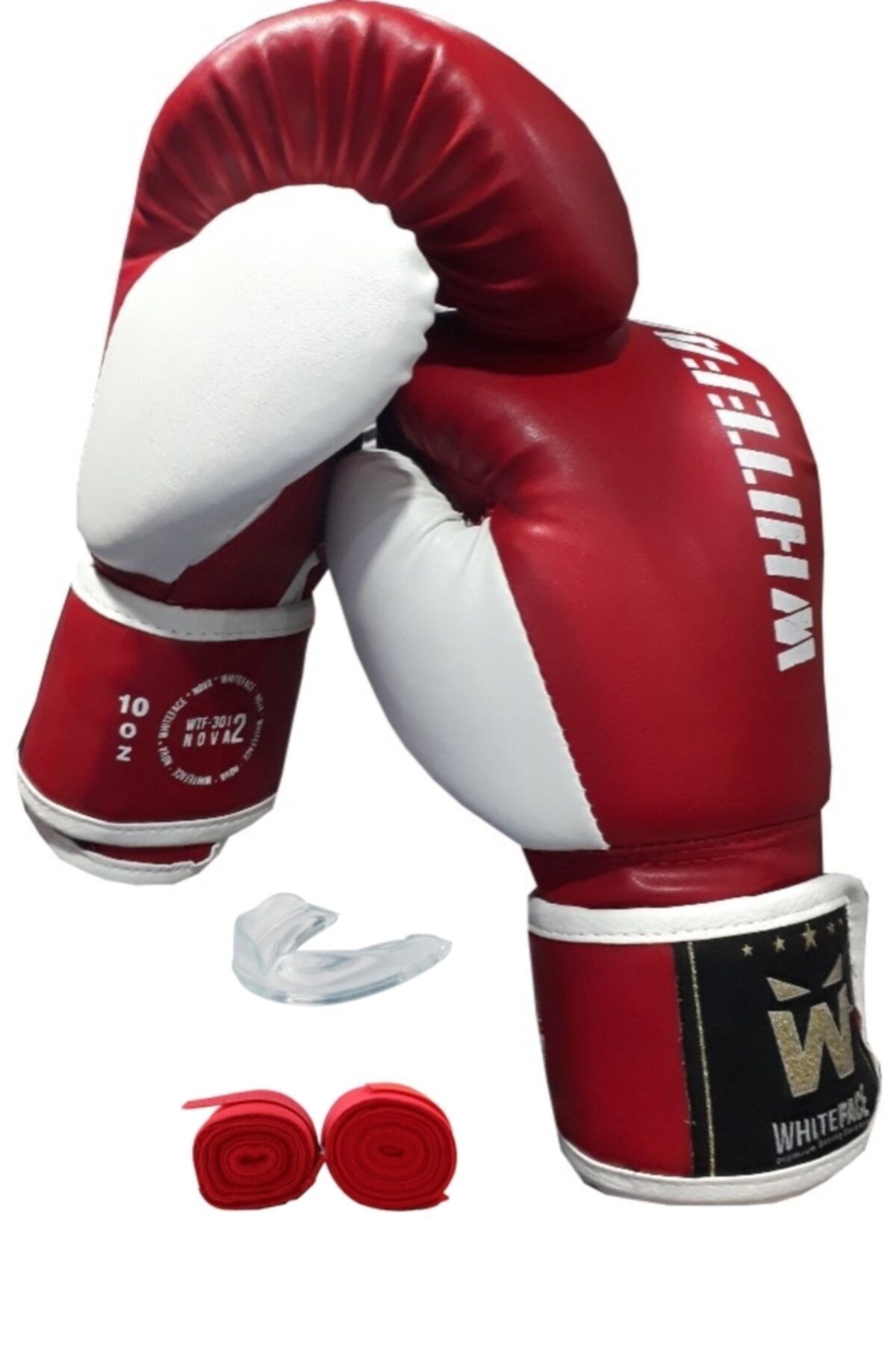 whiteface Kırmızı Boks & Kickboks Eldiveni Seti