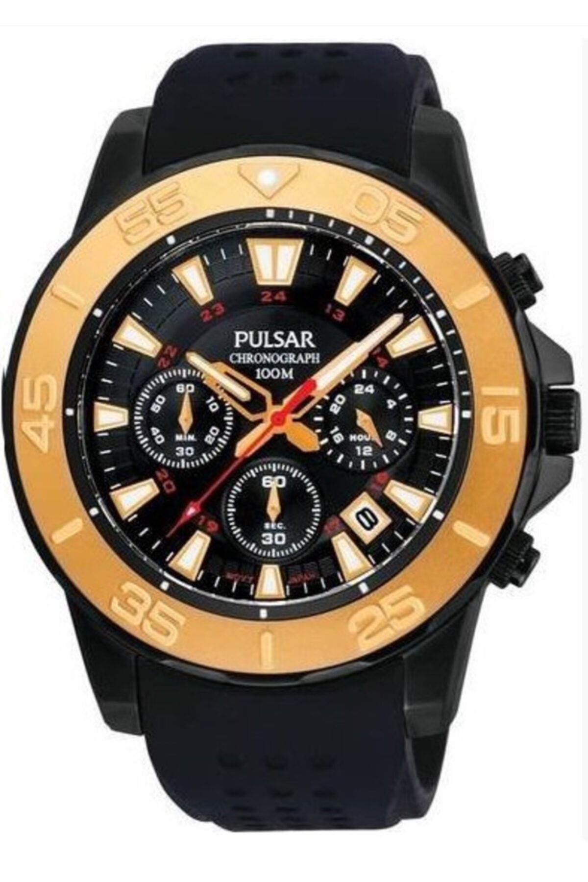 Pulsar black watch sales