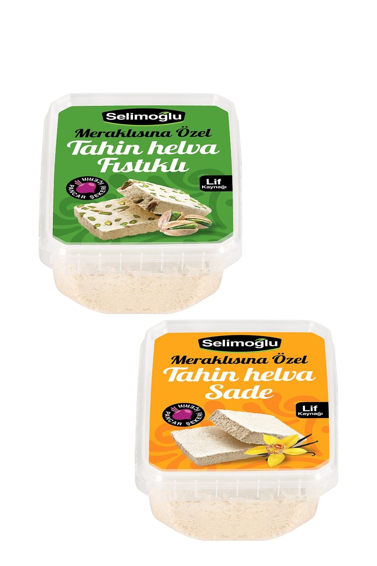 Selimoğlu Tahin Helva Fıstıklı, Tahin Helva Sade Meraklısına Özel 400g. 2 Adet