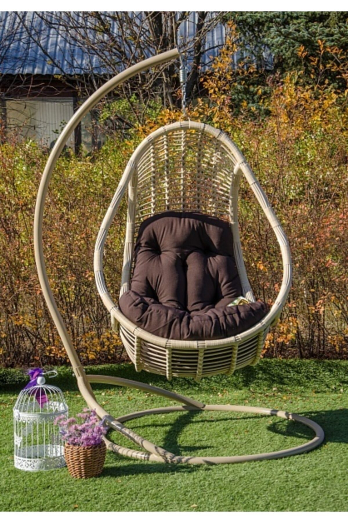 euro garden comfort tek kisilik rattan salincak fiyati yorumlari trendyol