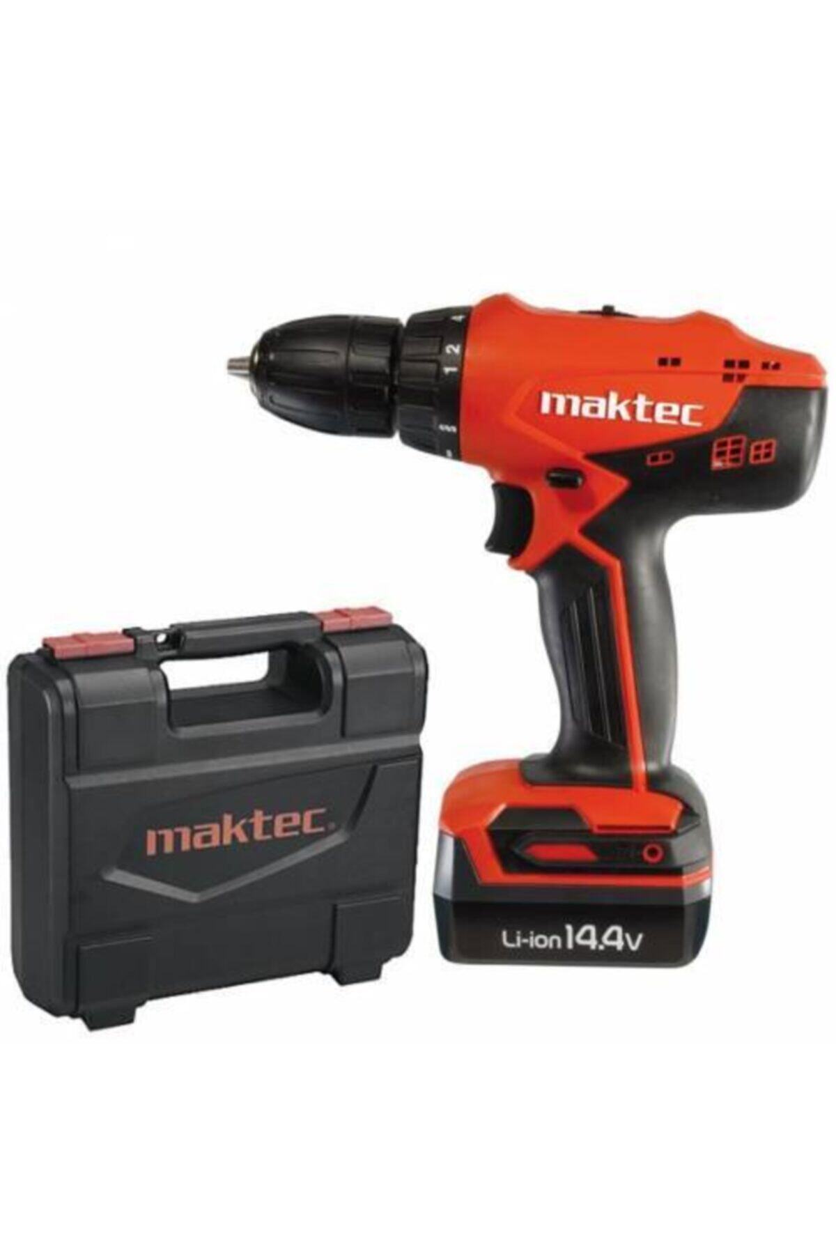 Maktec Mt080e Çantalı 14,4v 1,5ah Darbeli Akülü Matkap Set