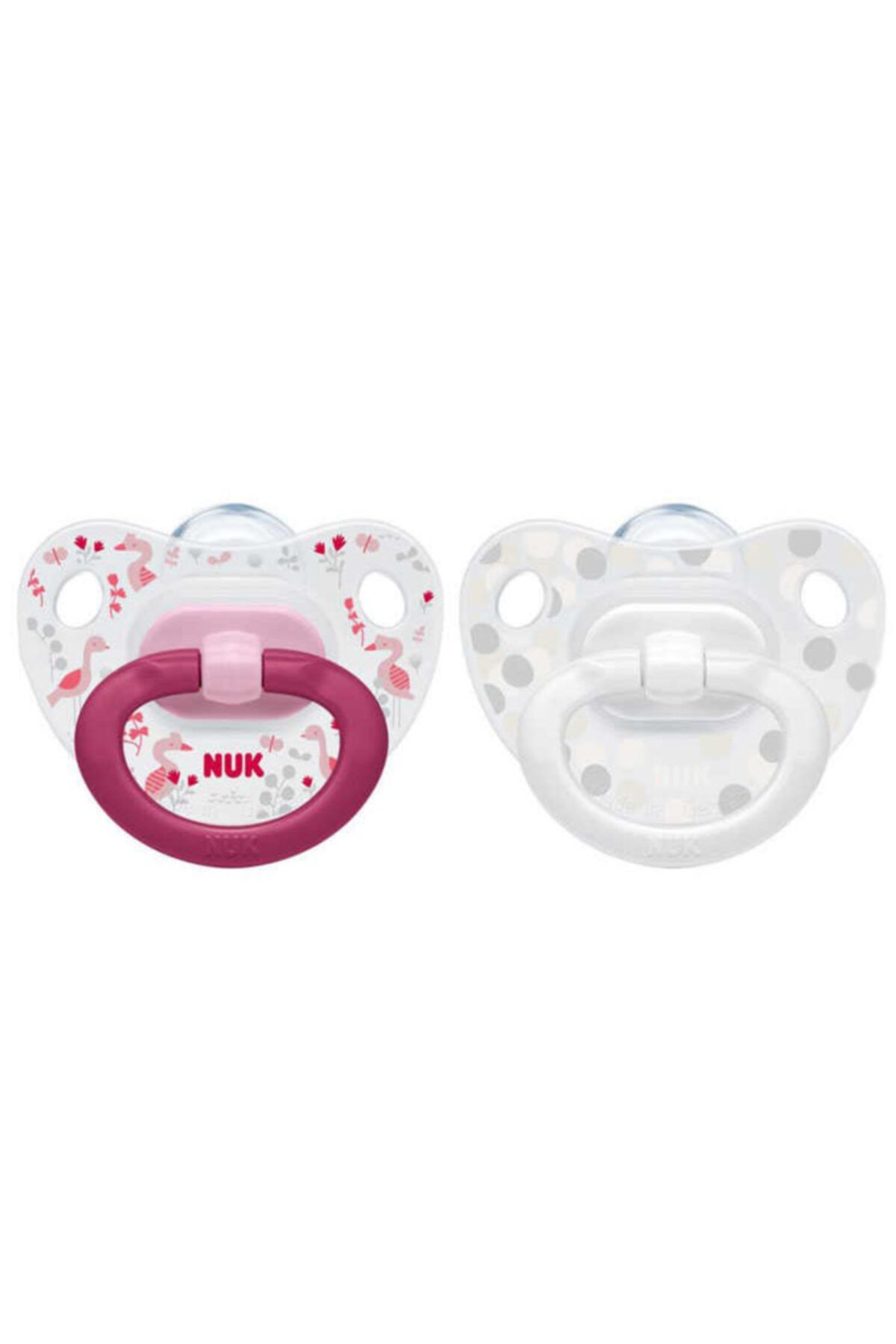 Nuk Happy Days Silikon Emzik No;2 6-18 Pembe- 2 Li Emzik