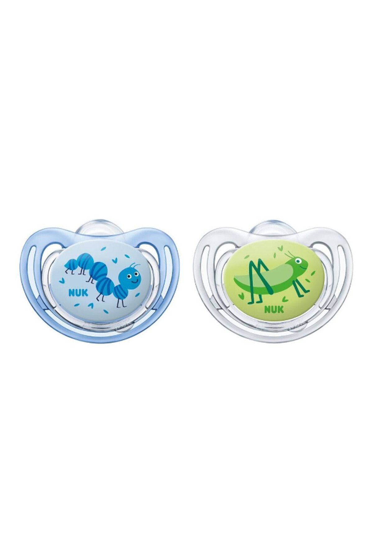 Nuk Freestyle Silikon Emzik 736237 6-18m Mavi 2li